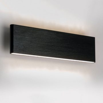 Licht-Trend Wandleuchte Slim LED-Wandleuchte Up&Down 540lm eloxiert Schwarz, Warmweiß