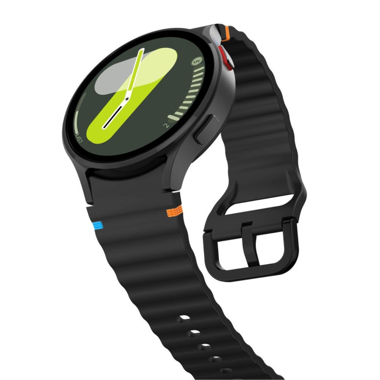 TECH PROTECT Smartwatch-Armband für Samsung Galaxy Watch 4/5/5 Pro/6/7/FE, Wasser- und schweißresistent, verstellbare Länge, angenehme Haptik