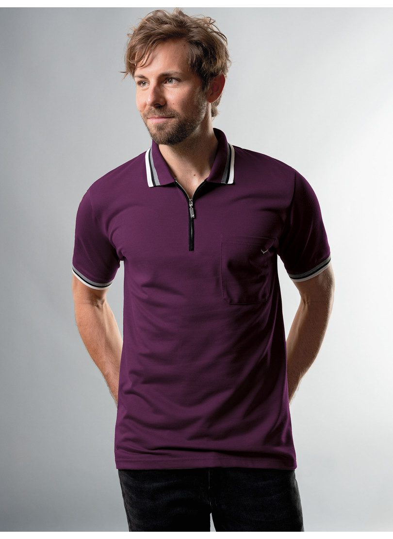 Trigema Poloshirt TRIGEMA Poloshirt mit Reißverschluss (1-tlg)