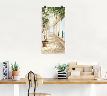 Artland Wandbild Capri, Gebäude (1 St), als Alubild, Outdoorbild, Leinwandbild, Poster, Wandaufkleber