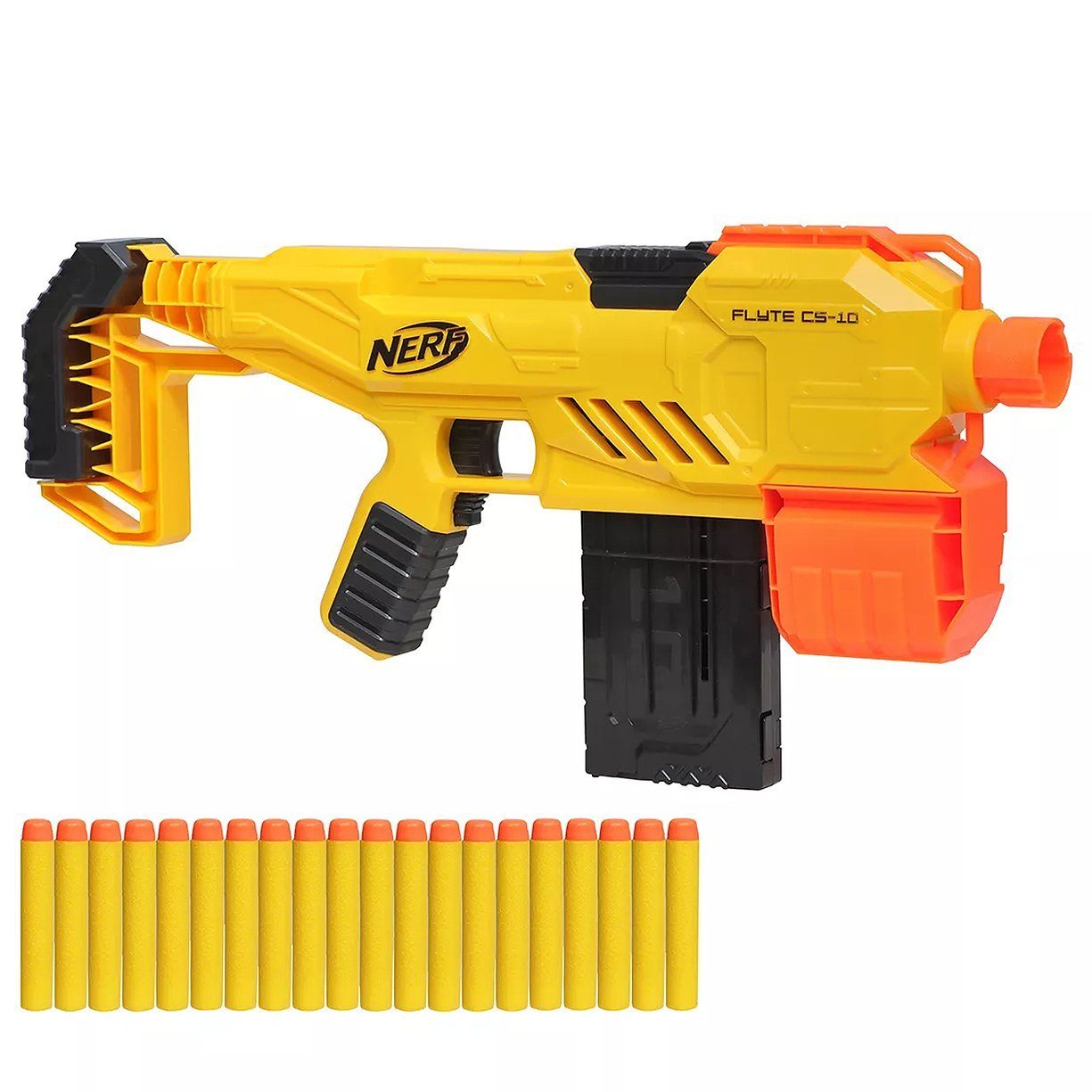 Hasbro Blaster Alpha Strike Flyte CS-10 - Nerf Blaster elektrisch, Jede Menge Blaster-Action ohne Nachladen!