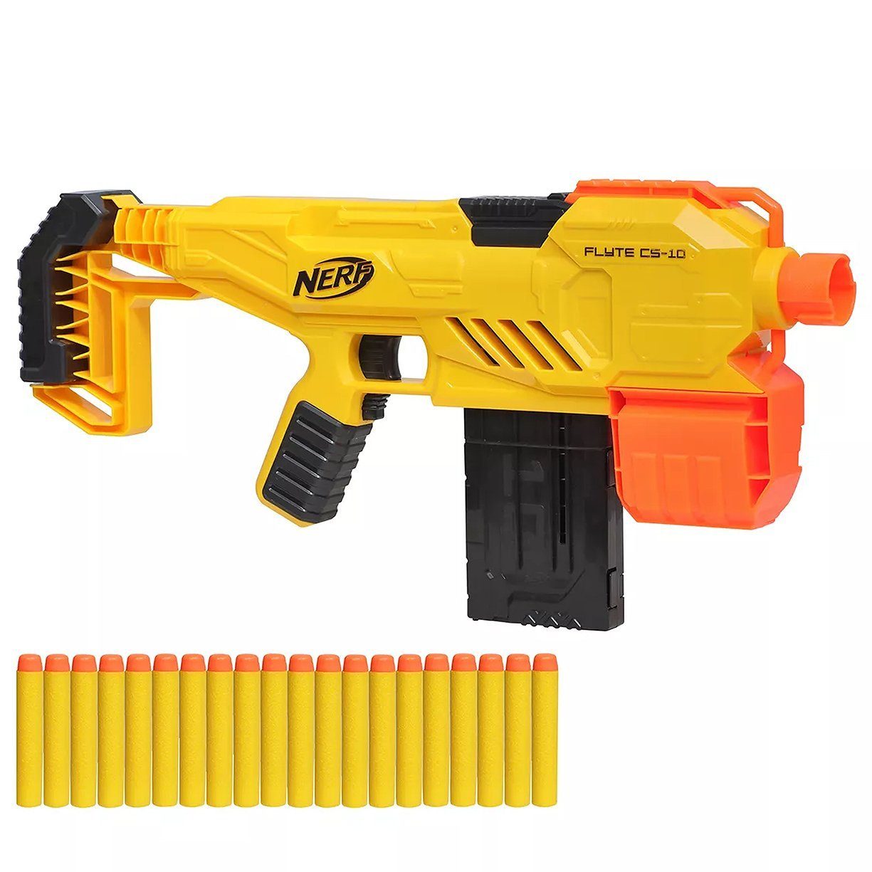 Hasbro Kostüm NERF Alpha Strike Flyte CS-10, Jede Menge Blaster-Action ohne Nachladen!