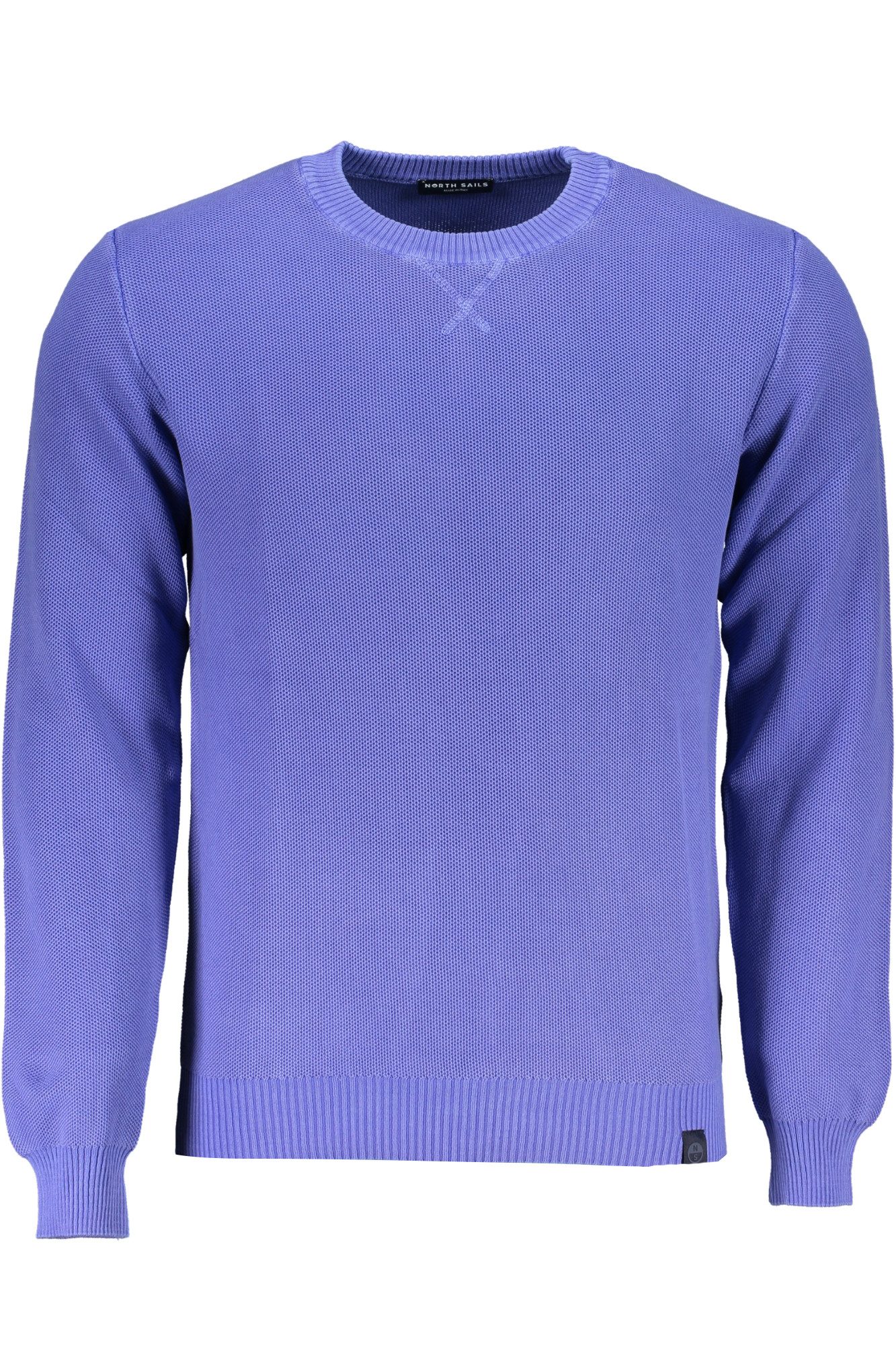 North Sails Strickpullover Herren Pullover in Blau: Langarmshirt aus Bio-Baumwolle, Rundhals