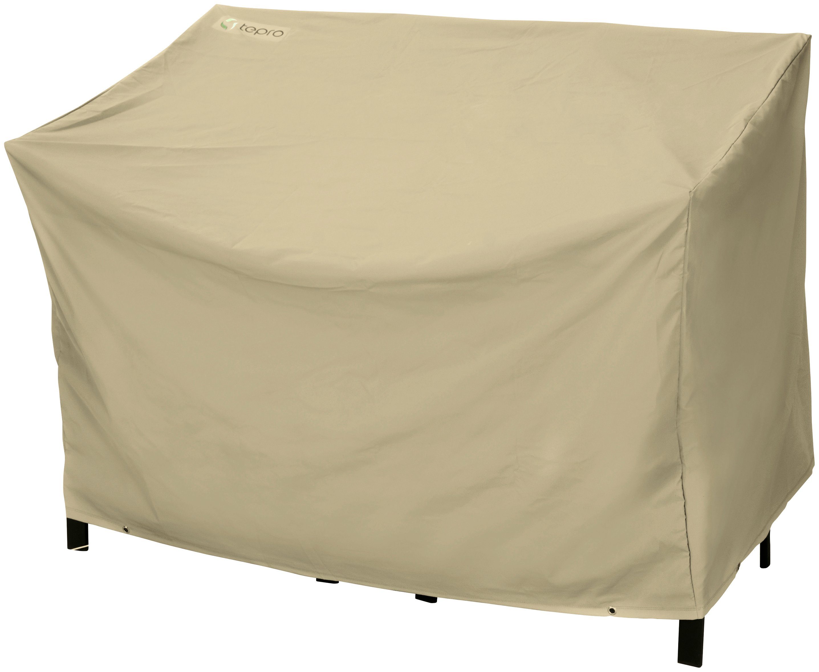 Tepro Abdeckhaube Universal, für 2-Sitzer Gartenbank, Passend für 2-Sitzer  Gartenbank mit Abmessungen ca. 130 x 80 x 80 cm