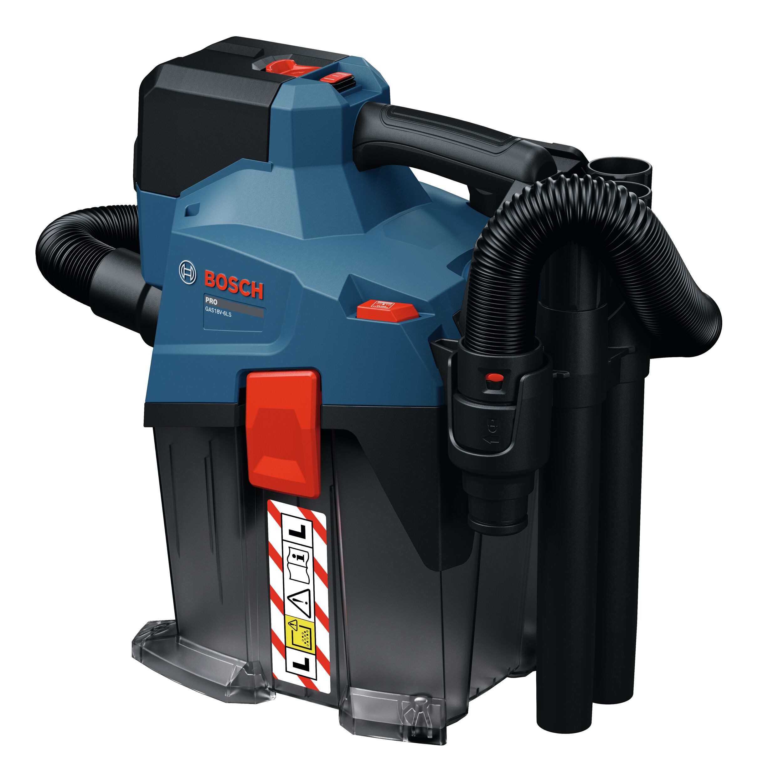 BOSCH Nass-Trocken-Akkusauger GAS 18V-6 LS, Akku-Staubsauger Ohne Akku - im Karton