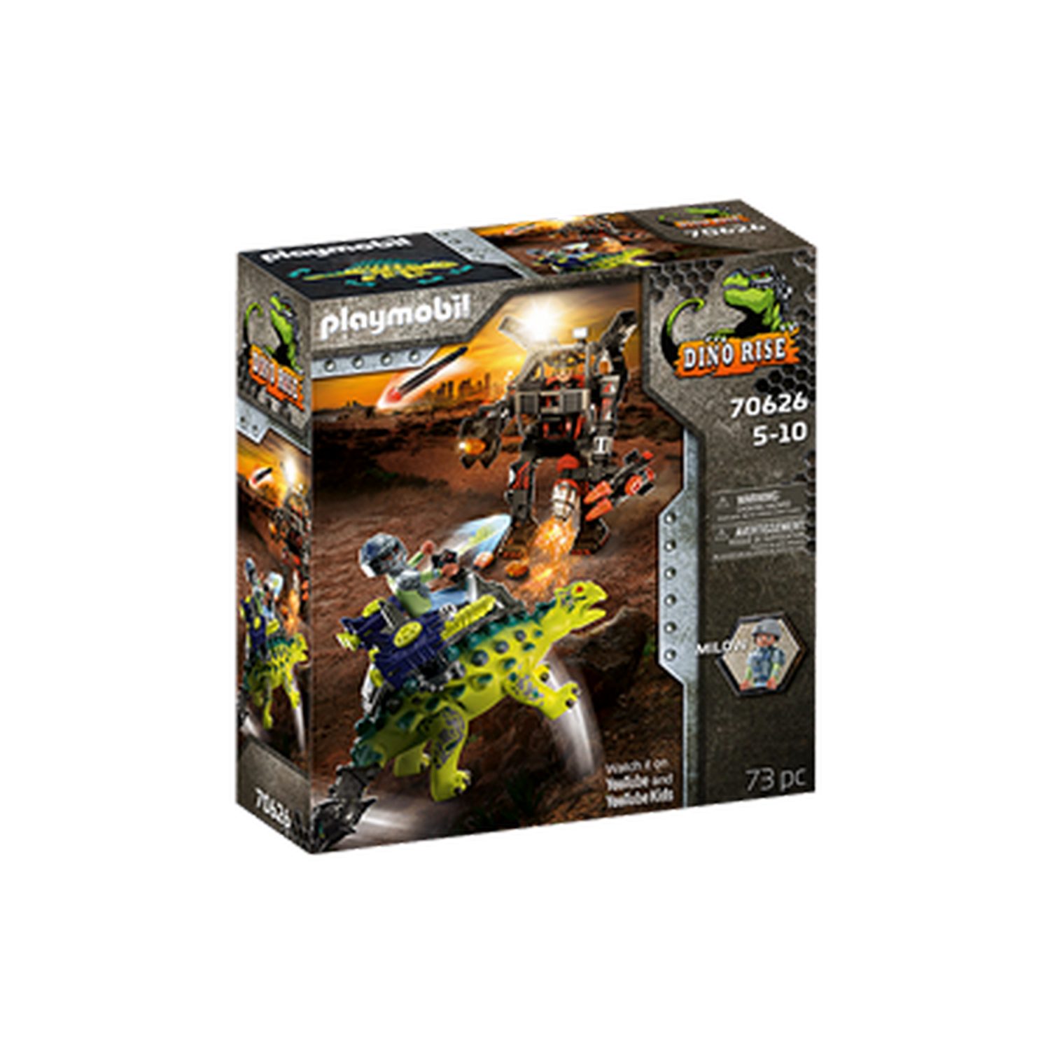 Playmobil® Dino Rise Saichania: Abwehr des Kampfläufers Konstruktions-Spielset, (Saichania: Abwehr des Kampfläufers), Made in Europe