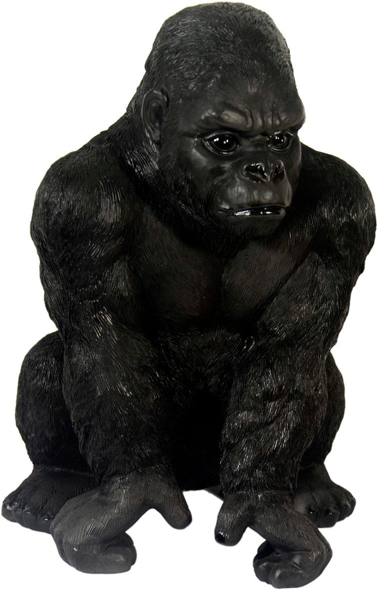 MystiCalls Tierfigur Dekofigur Gorilla stehend - Gorillafigur Affe Tier Figur Dschungel (1 St), Tierfigur