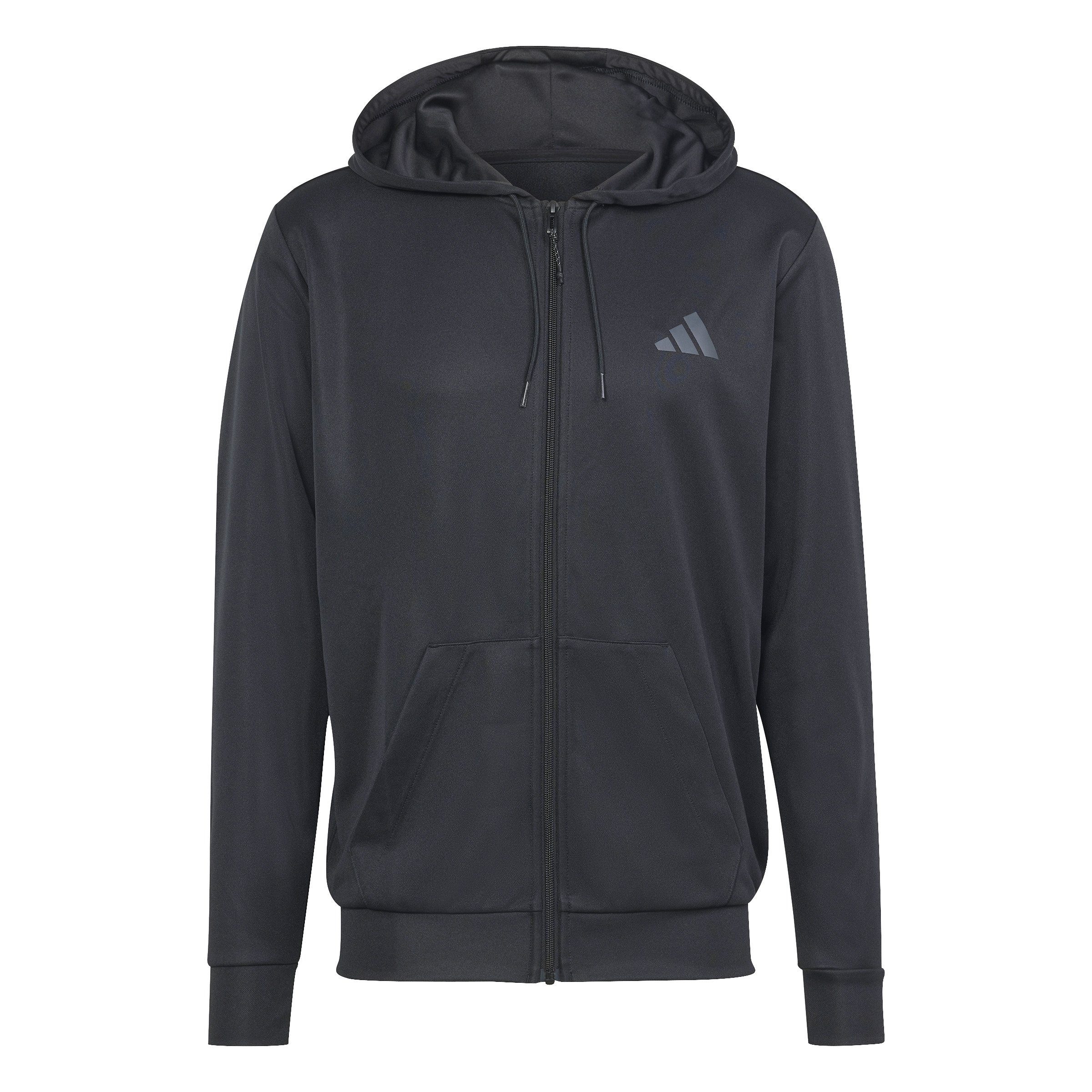 adidas Sportswear Kapuzensweatshirt TR ESS SEA FZ H BLACK