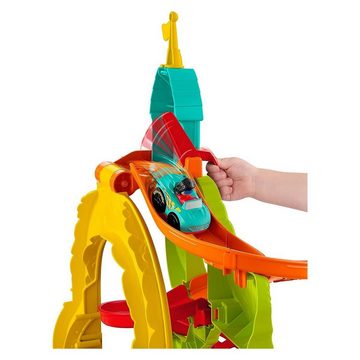 Mattel® Spielzeug-Auto Fisher-Price - Little People HBD77 - 2in1 Spielset, Hochhausrennbahn+2