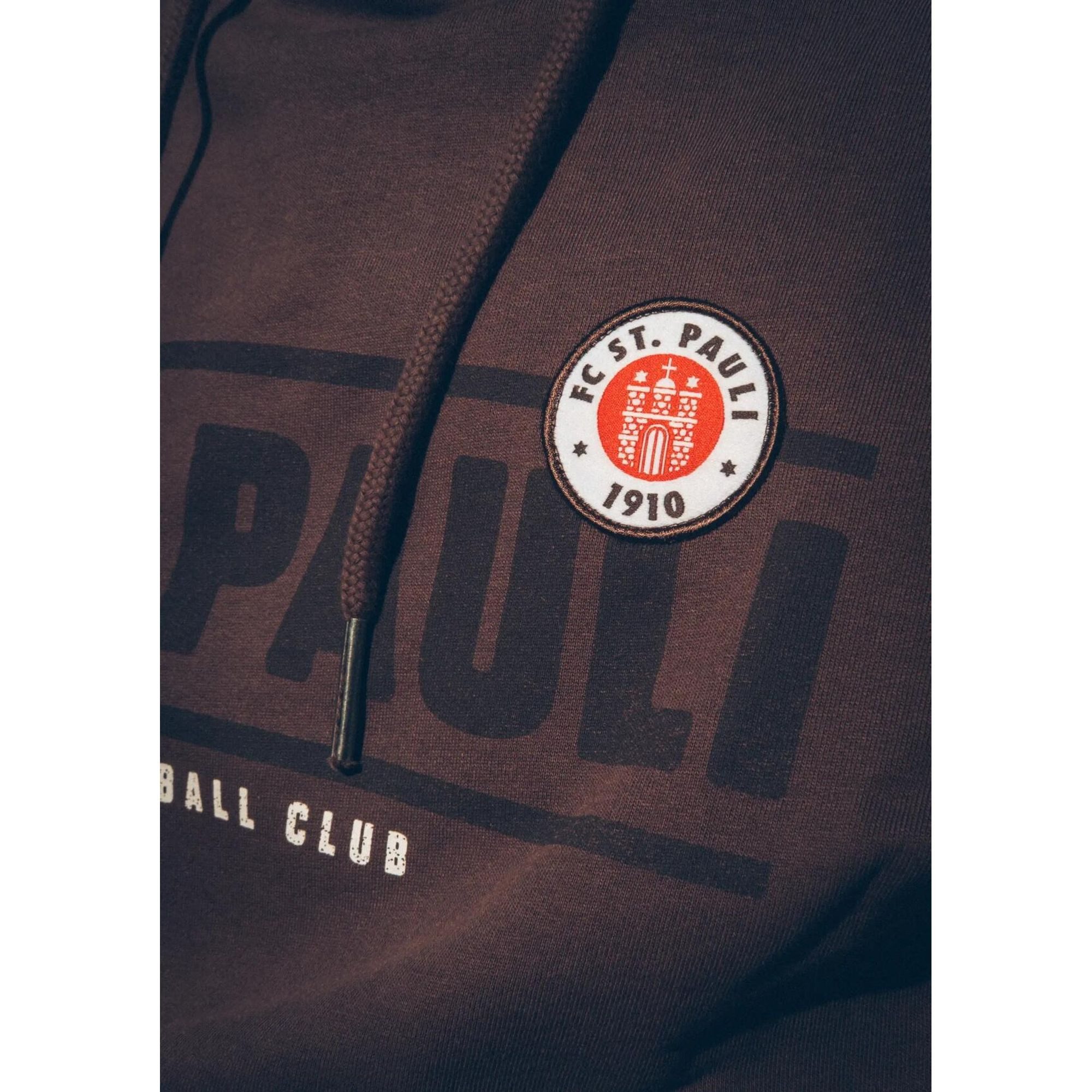 FC St. Pauli Kapuzenpullover FC St. Pauli - Kapuzenpullover Classic mit Logo - braun