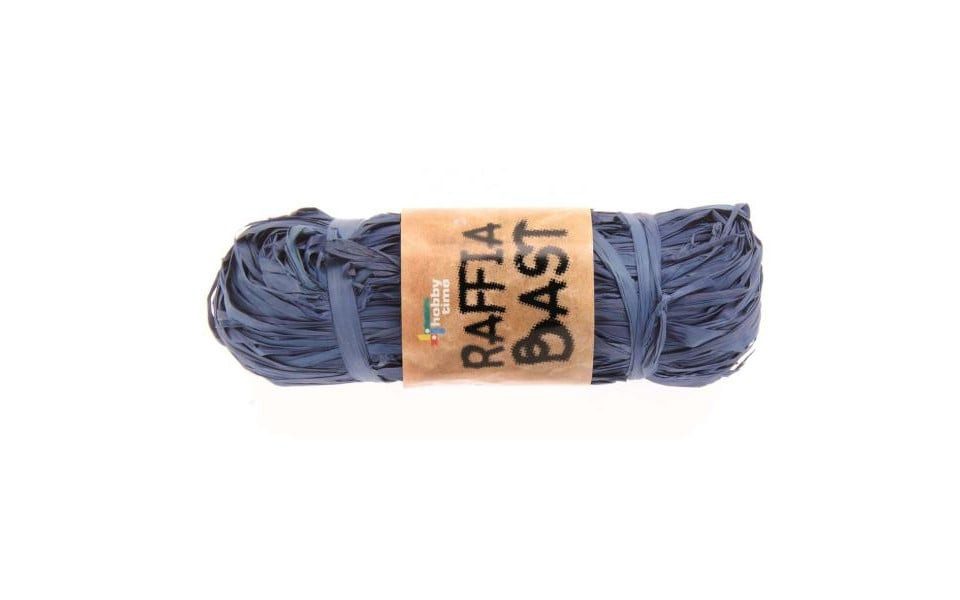 Glorex Bastelnaturmaterial Glorex Raffia-Bast dunkelblau, 50 g