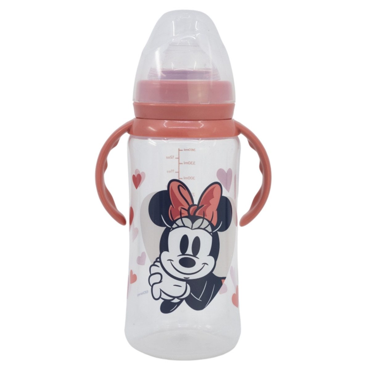 Disney Minnie Mouse Babyflasche 360 ml Silikon-Sauger mit 3 Positionen & Anti-Kolik-System
