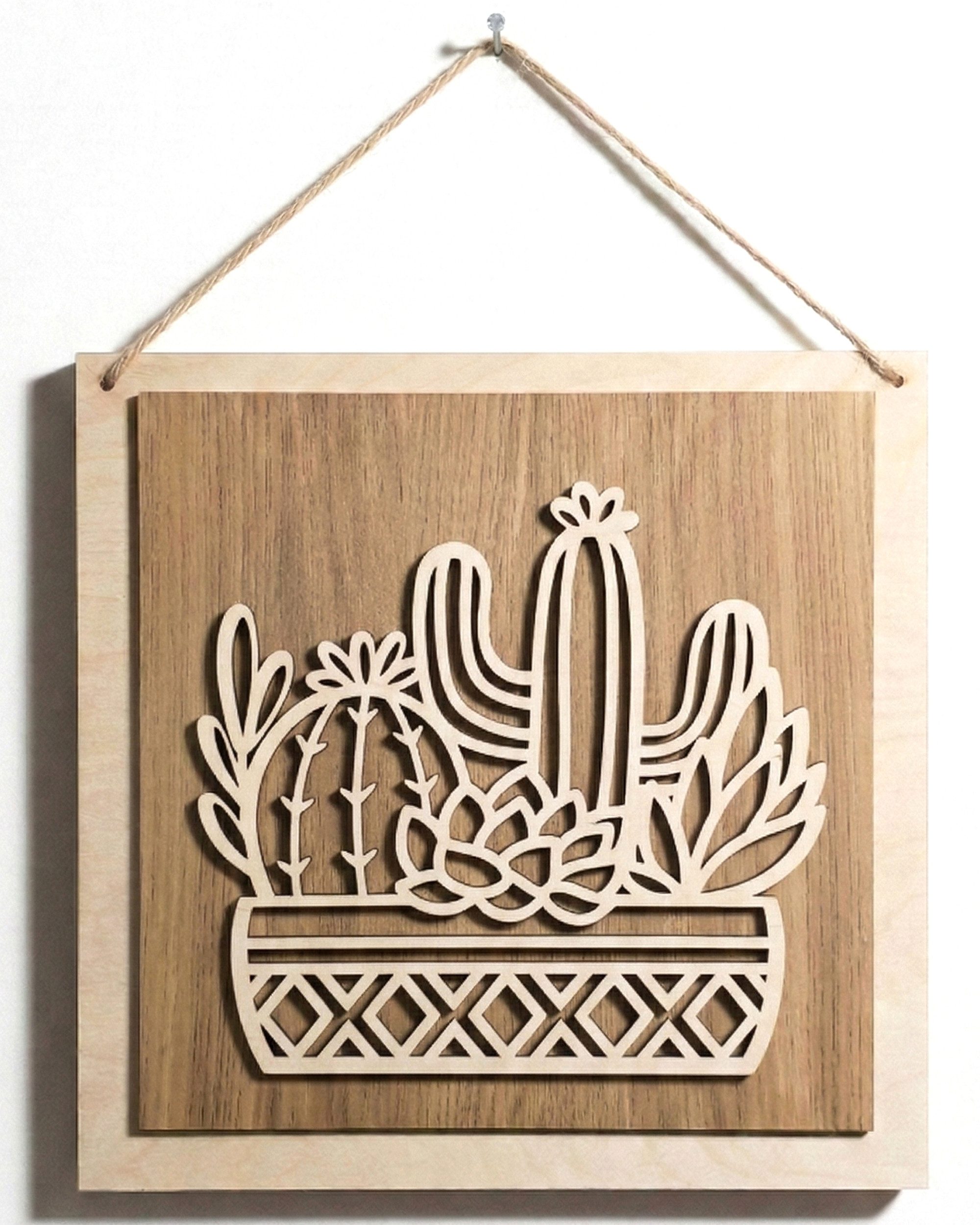 ORNAMENTI Wanddekoobjekt 3D Rustikale Wanddeko aus Holz für Wohnzimmer, Natur, Bäume, Blätter (Hingucker, Wandbild, Holzdeko, Holzbild, stilvolle Wanddekoration, Wandpaneel, Ornament, Wandrelief), Verzierung fur Zuhause, Wandkunst, Dekorative Skulptur