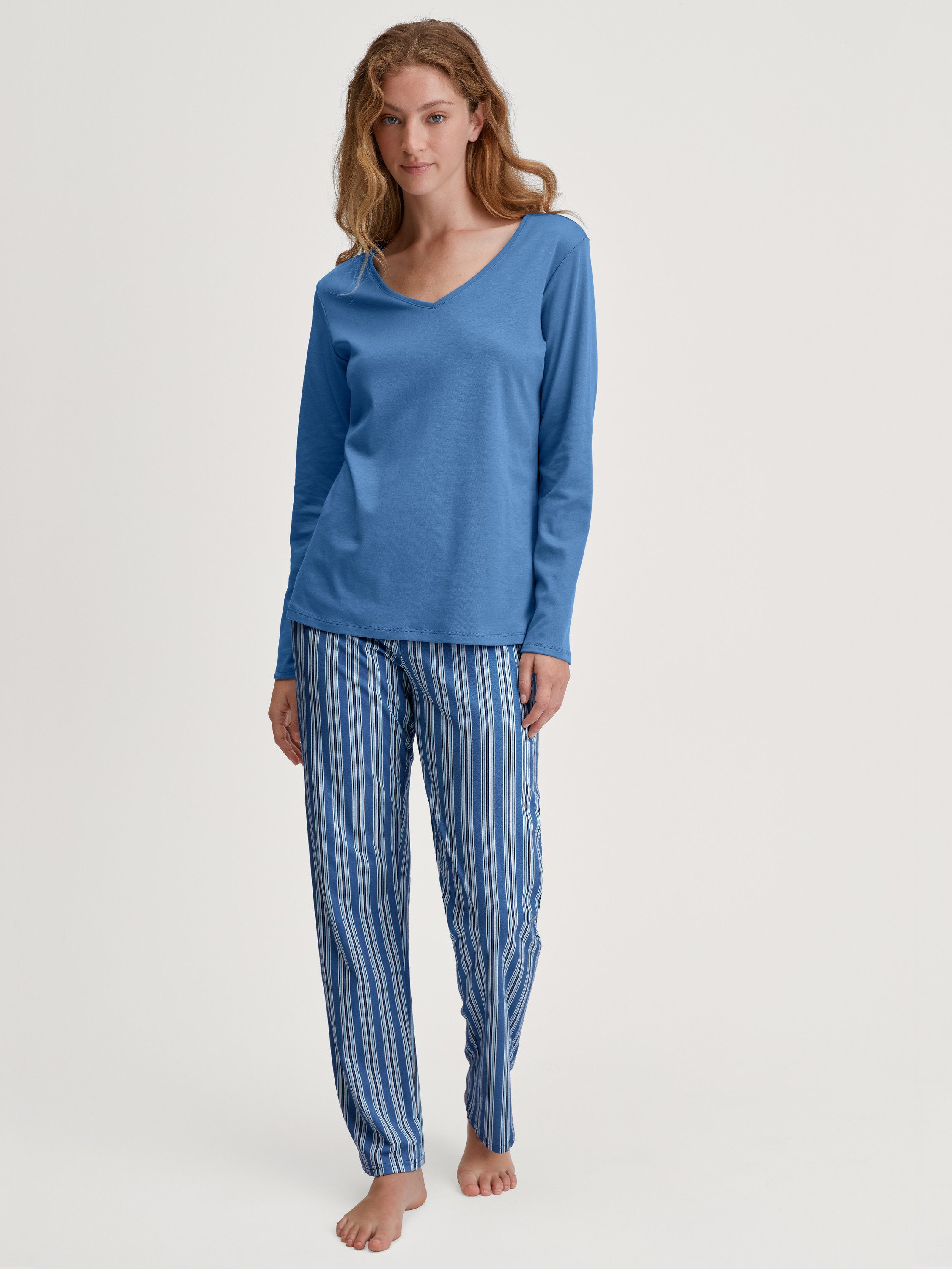 CALIDA Pyjamahose Favourites Journey Damen (1-tlg) weiche Baumwolle und lockere Passform – Bild 4 von 5