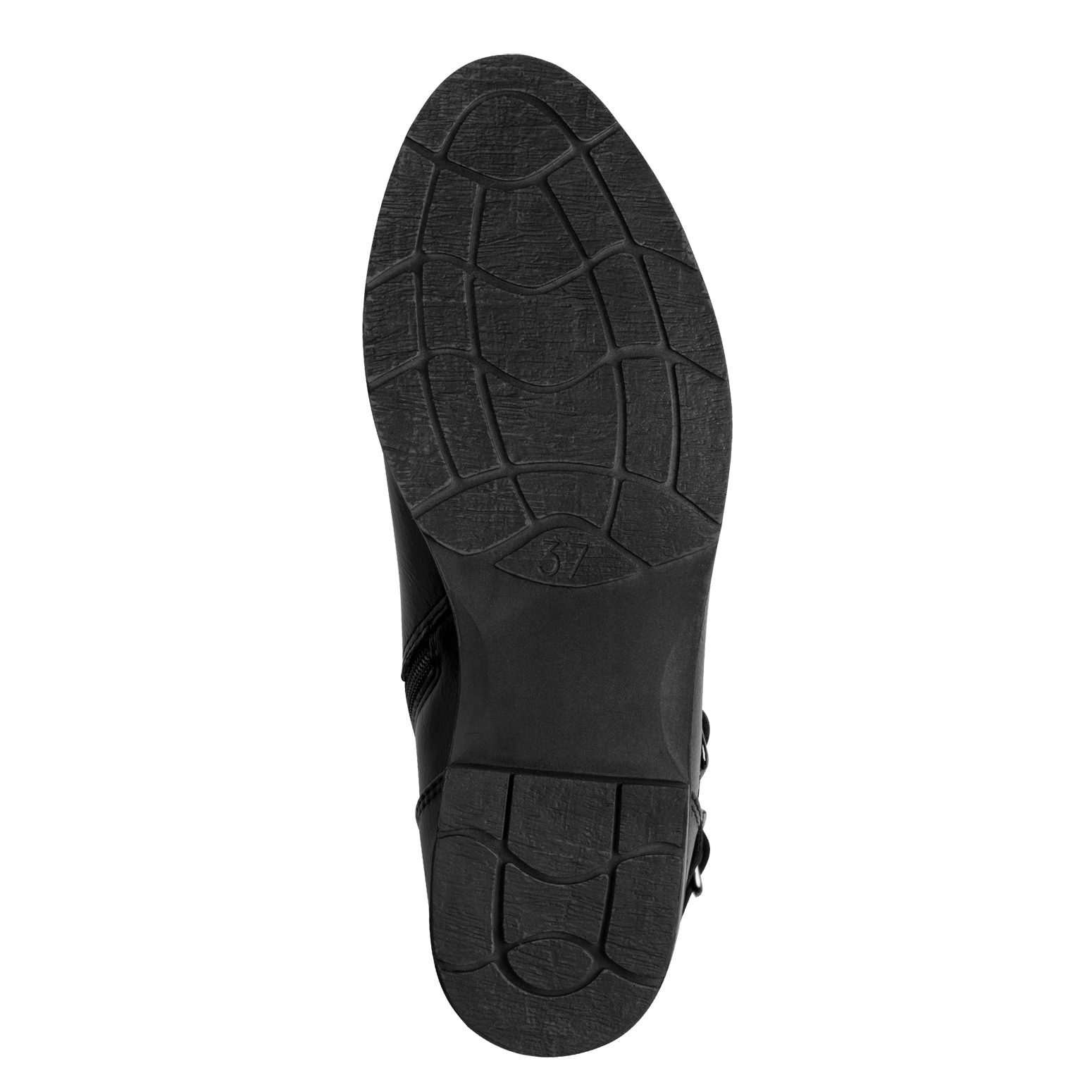 MARCO TOZZI Stiefelette, Blockabsatz, Bikerboots mit Zierschnalle und verstellbarer Schnalle