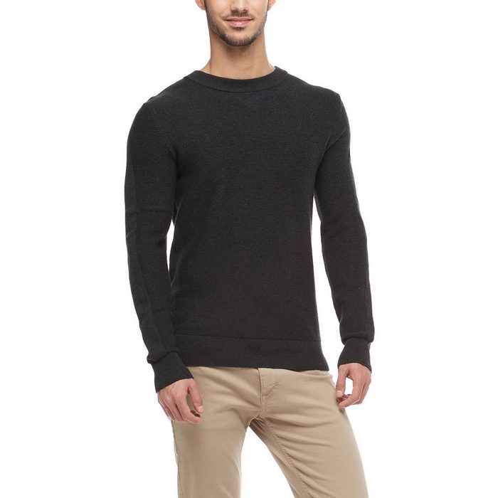 Ragwear Sweater Ragwear Herren Pullover LANKAS 2122-35001 Dark Grey 3012 Dunkelgrau