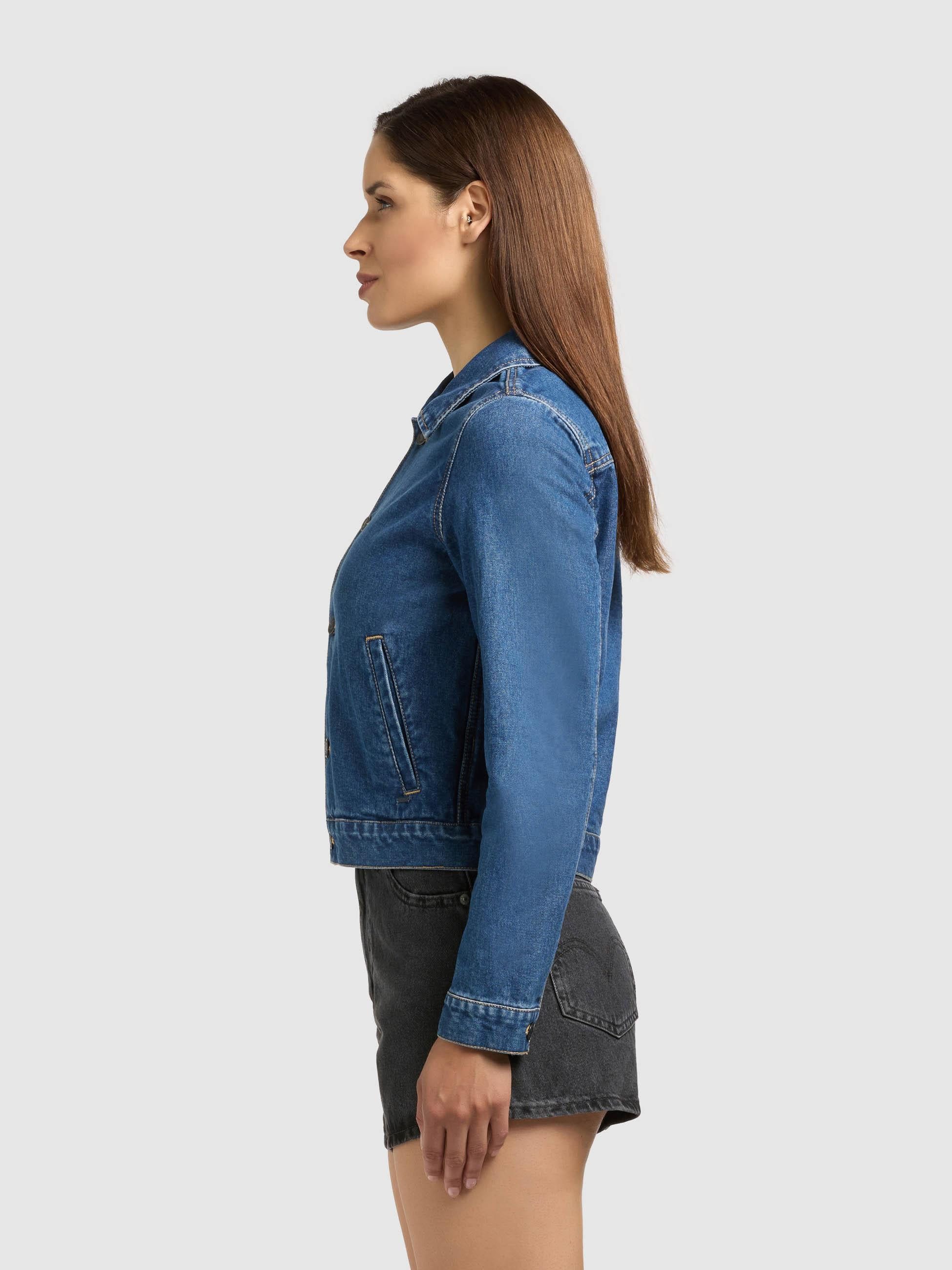 khujo Jeansjacke Renia Moderne Damen Denim-Jacke