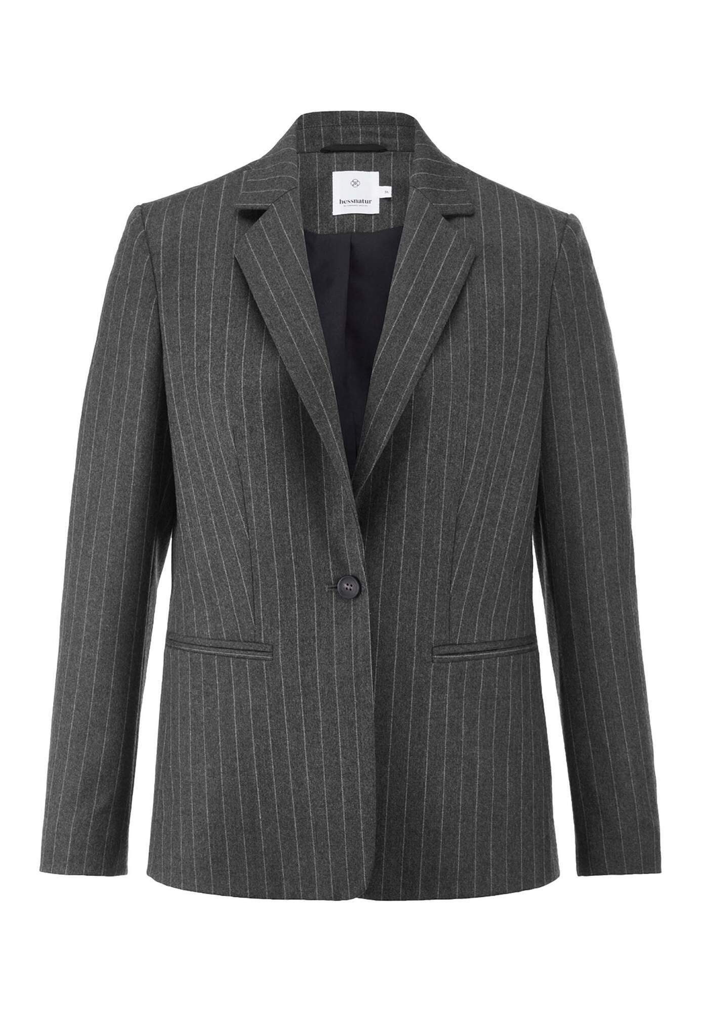 Hessnatur Longblazer Nadelstreifen Regular aus reiner günstig online kaufen