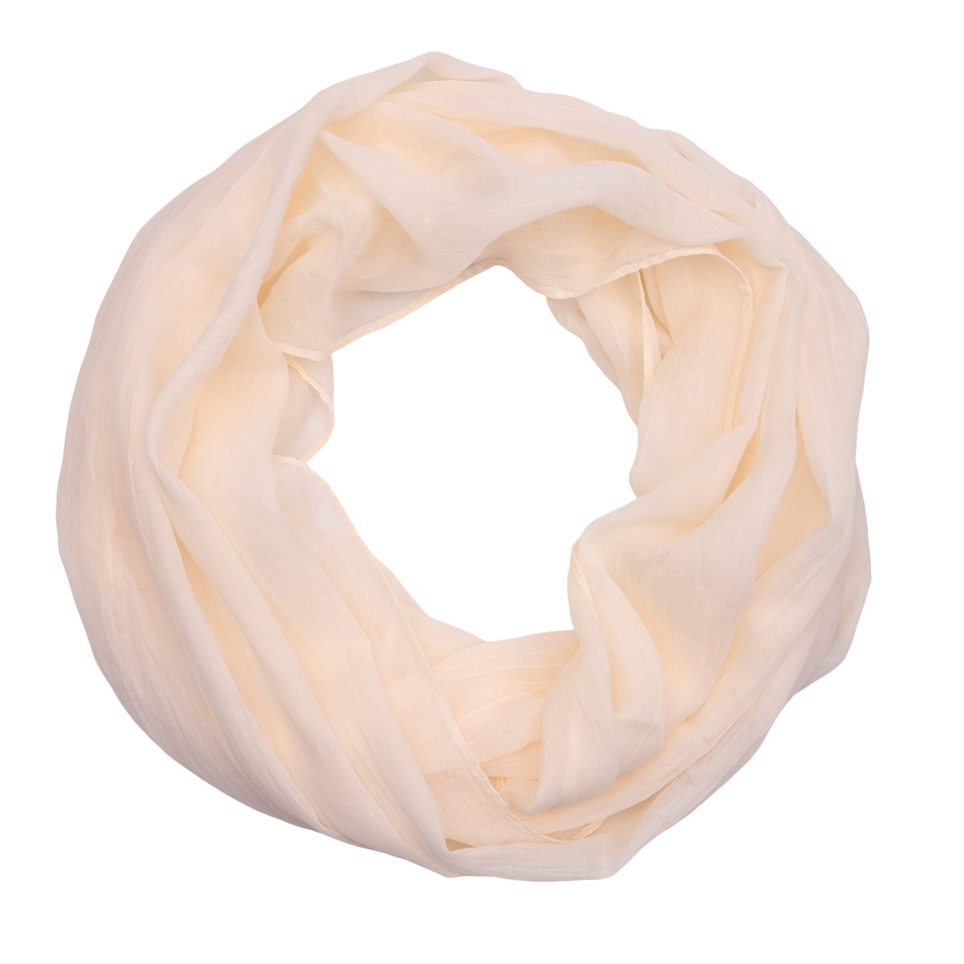 MIRROSI Loop Damen Schal mit Blümchen-Muster Weich, (zweimal um den Hals wickelbar, ca.45x75cm), Damen Halstuch ideal für Frühling, Sommer oder Herbst