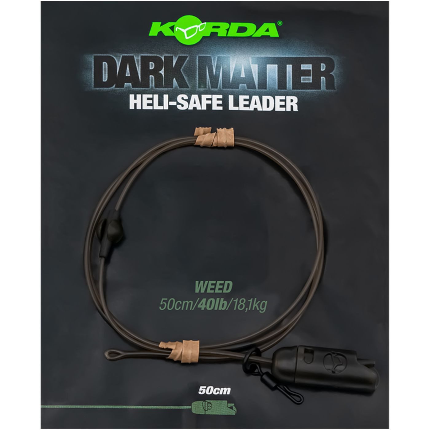Vorfachschnur Korda Dark Matter Leader Heli Safe 50cm 40lb - Karpfenvorfach