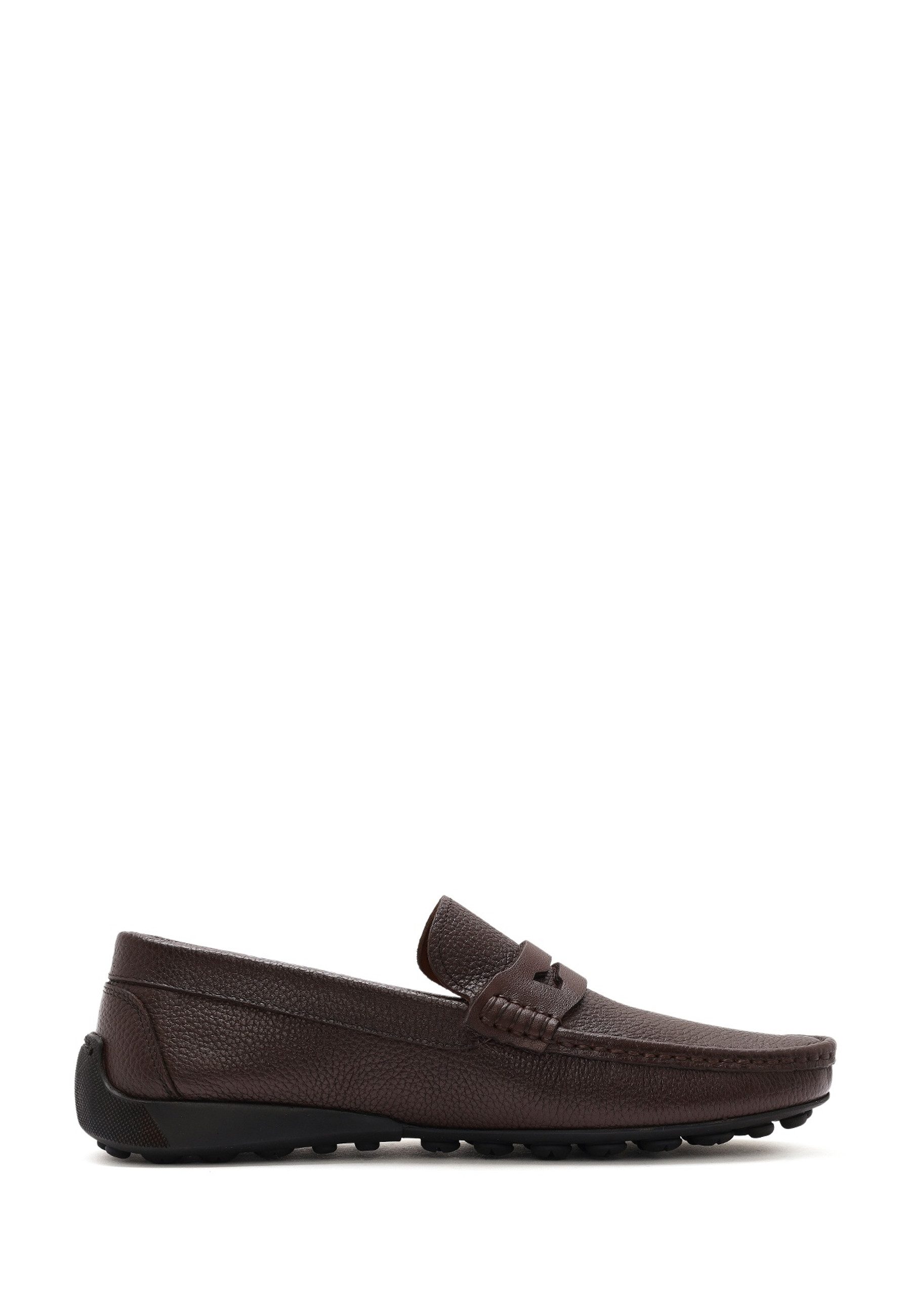 Derimod Lässige Loafer aus Leder Loafer Echtes Leder, Lederfutter, Gummisohle, Slipper-Design, Genarbte Textur