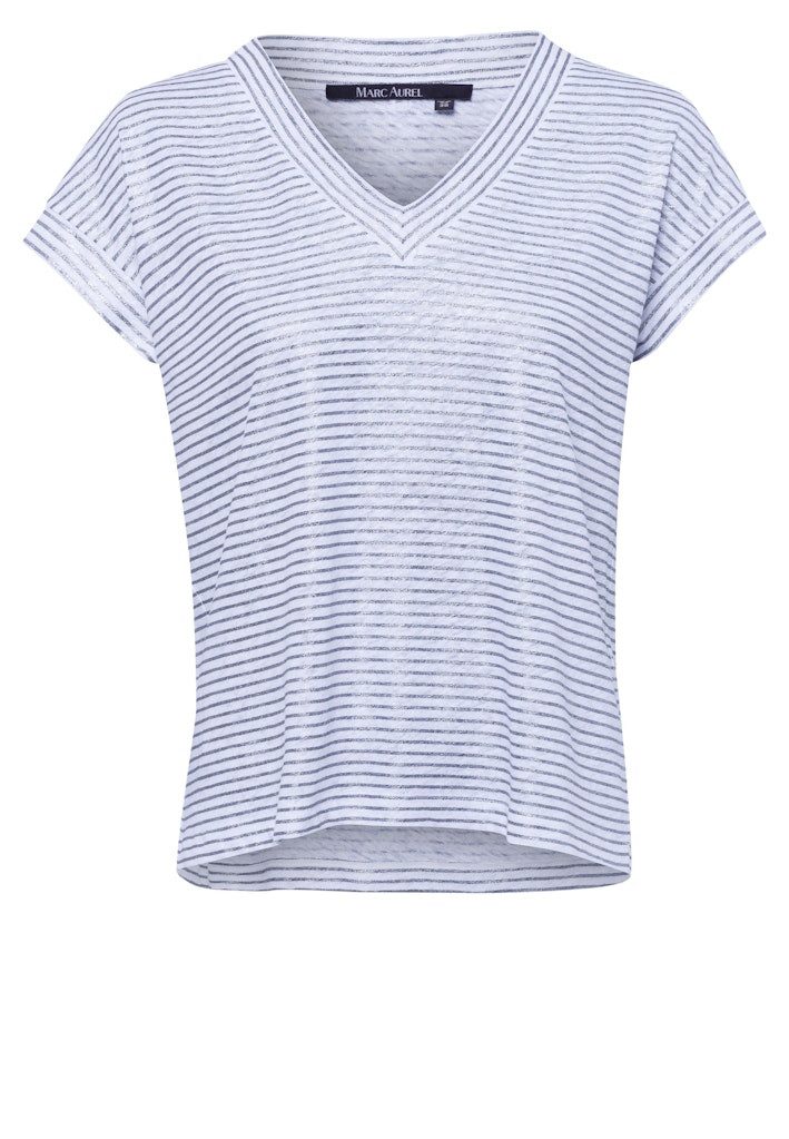 MARC AUREL Kurzarmshirt Shirts silver varied günstig online kaufen