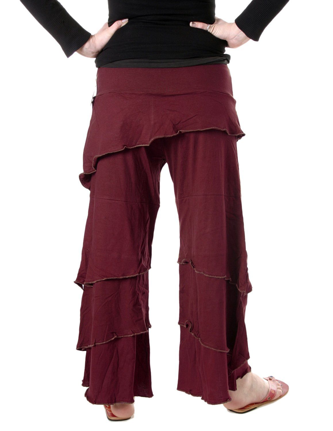 Vishes Haremshose Lagenlook Schlaghose aus Baumwolle günstig online kaufen