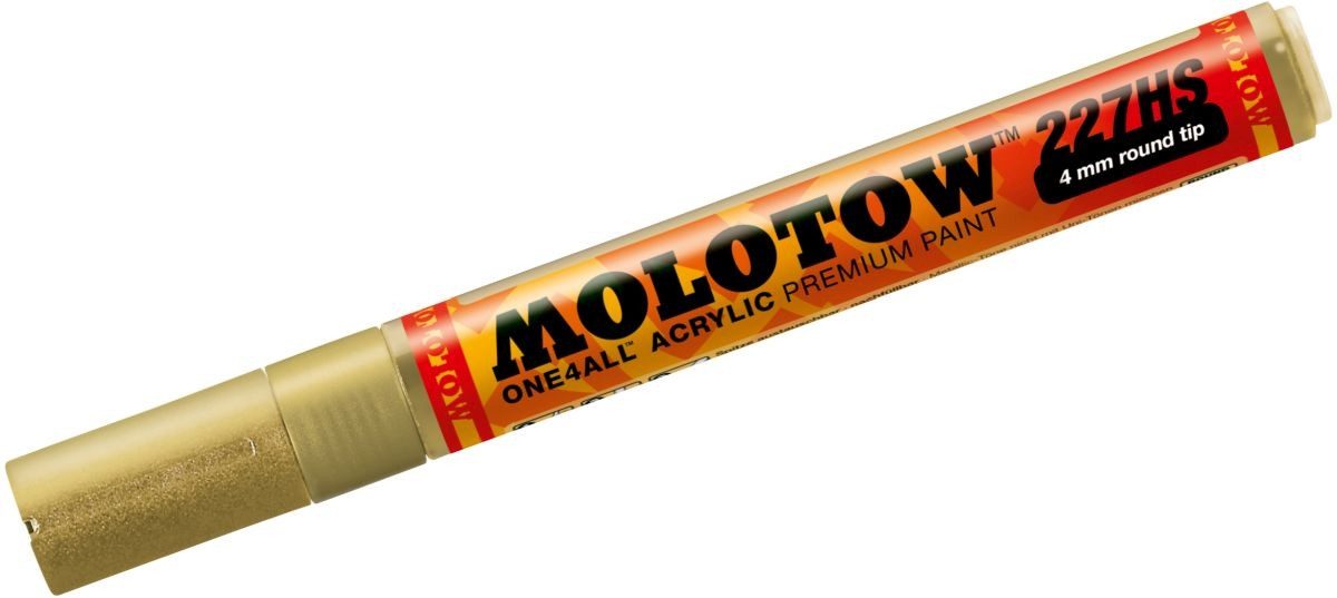 Permanentmarker Permanentmarker One4All 227 HS nachfüllbar 4mm metallic gold (6 Stück)