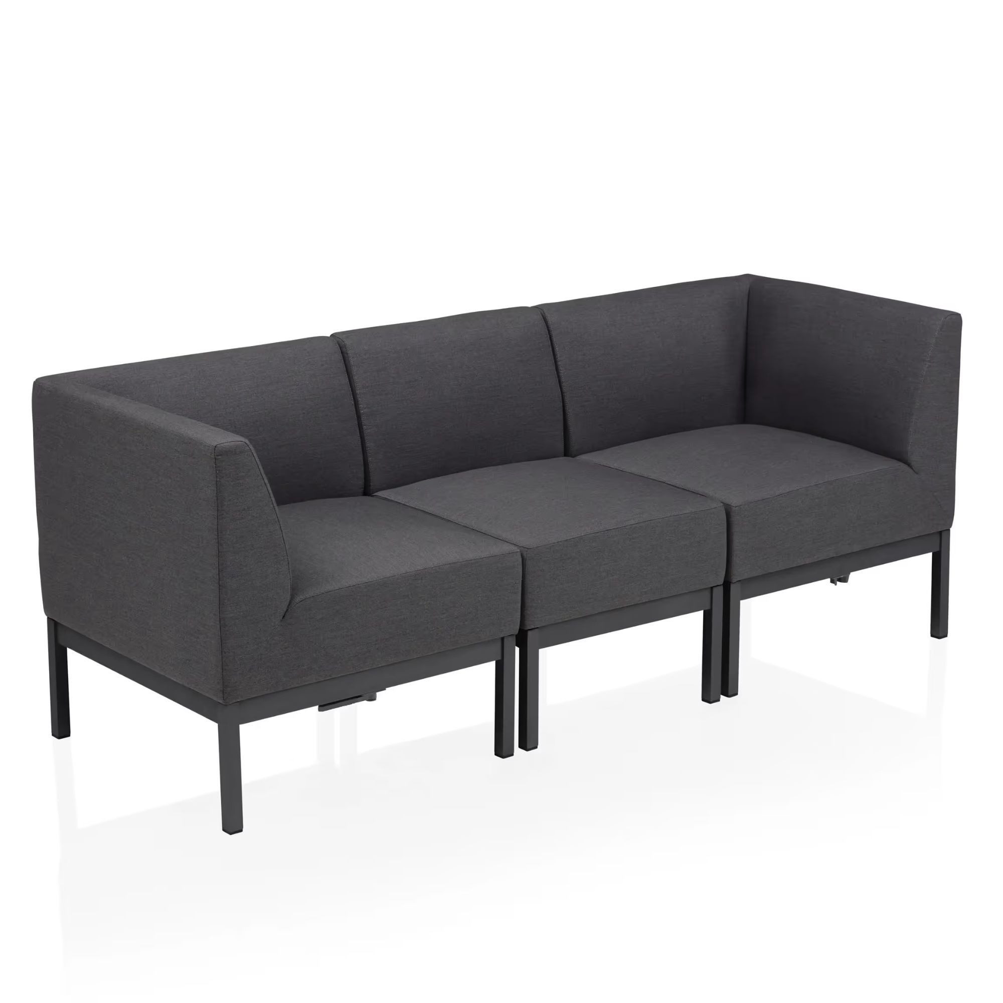 KETTLER Gartenlounge-Set Kettler Lounge Gartenmöbel Ecksofa PURE CITY LINE Modular 3tlg