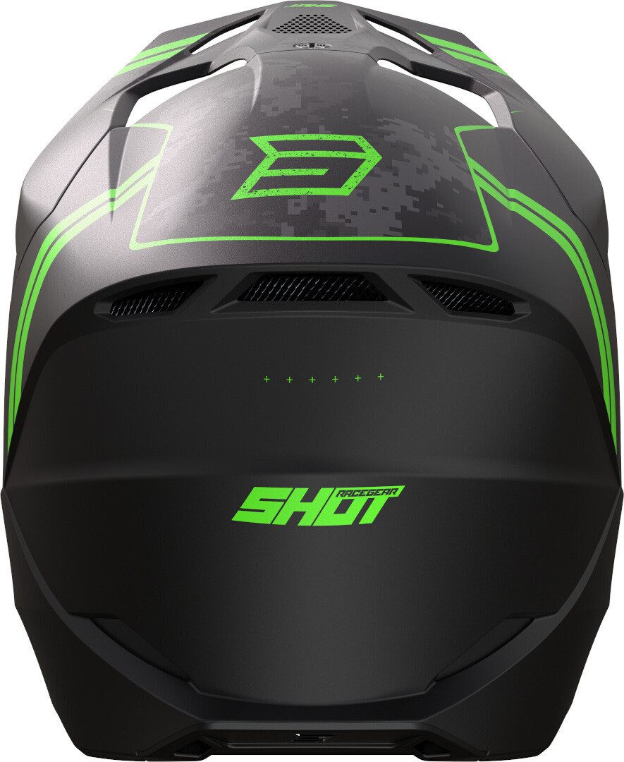 Shot Motocrosshelm Furious Army Motocross Helm, Belüftet
