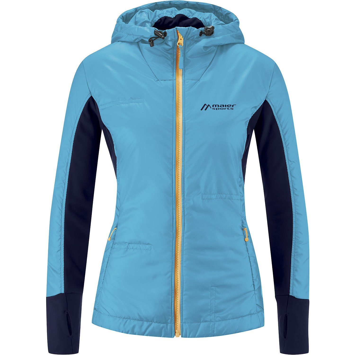 Maier Sports Funktionsjacke â€“ W Partielle höchste Caurus Wool Bewegungsfreiheit angenehme beim Trekking, Isolationjacke Stretcheinsätze für Wärme Damen für