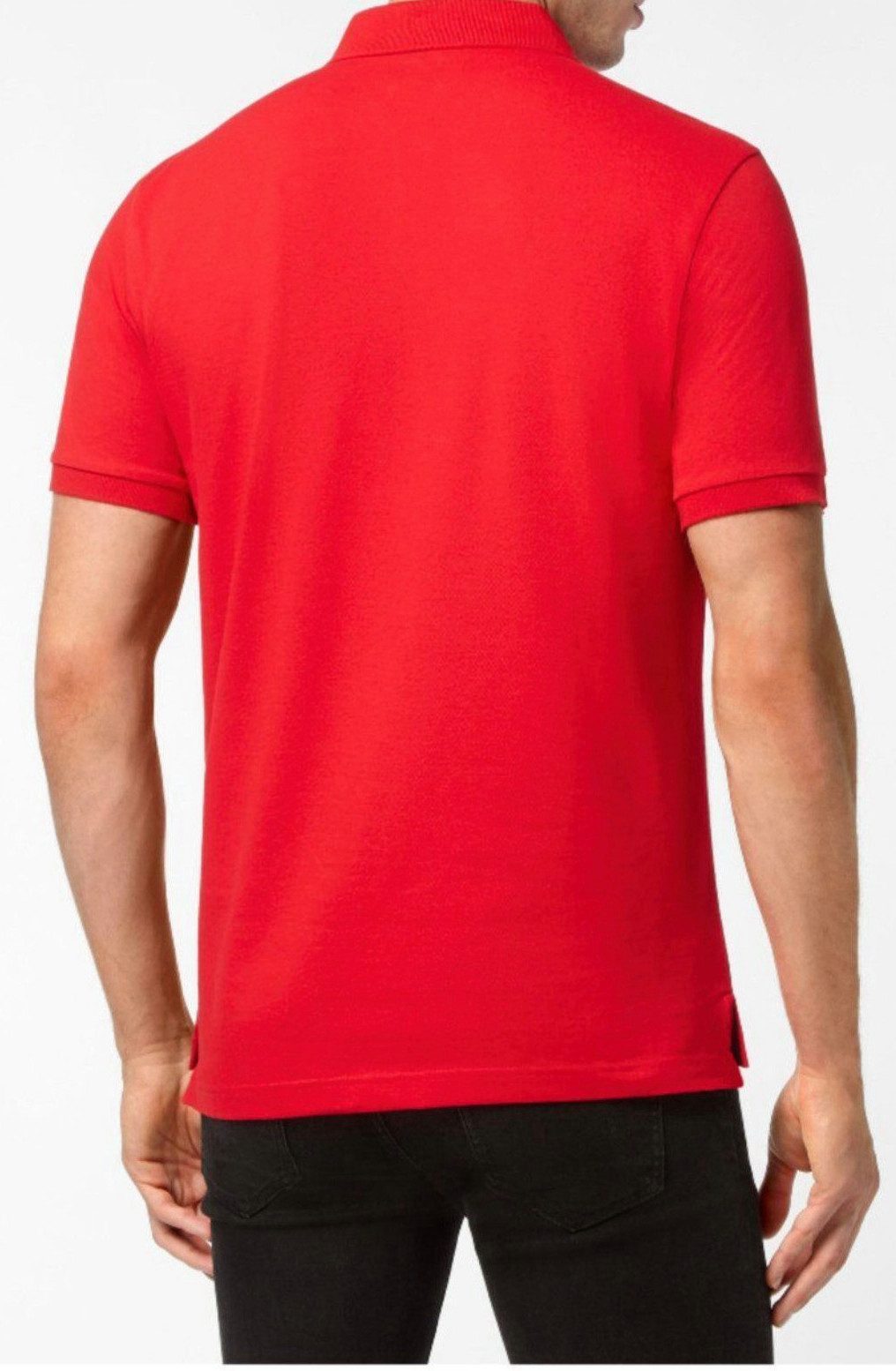 PHILIPP PLEIN Poloshirt mit Der Totenkopf-Print und das ikonische Hexagon-Logo