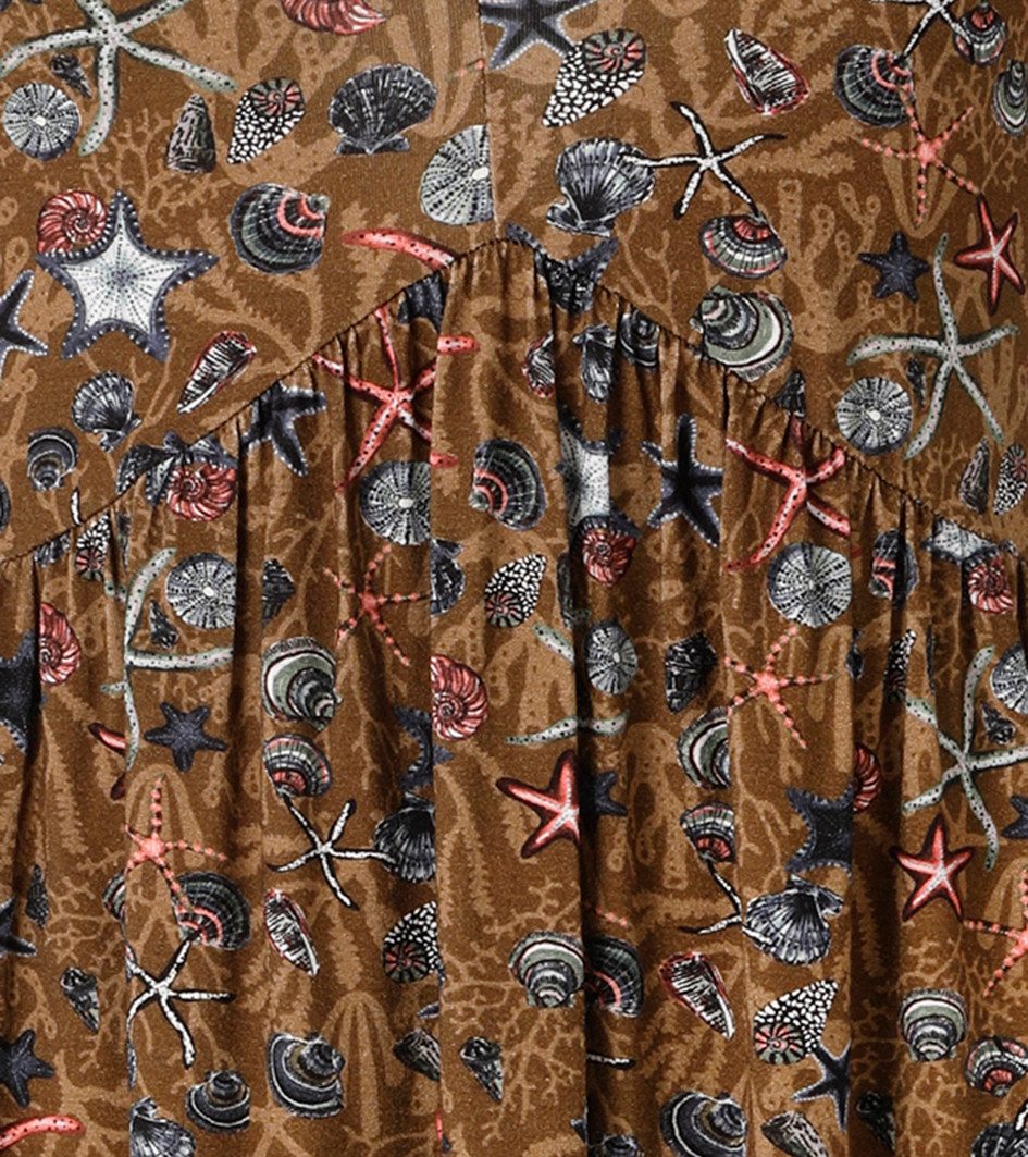 Aniston CASUAL Sommerkleid mit Seesternen und Muscheln bedruckt - NEUE KOLLEKTION