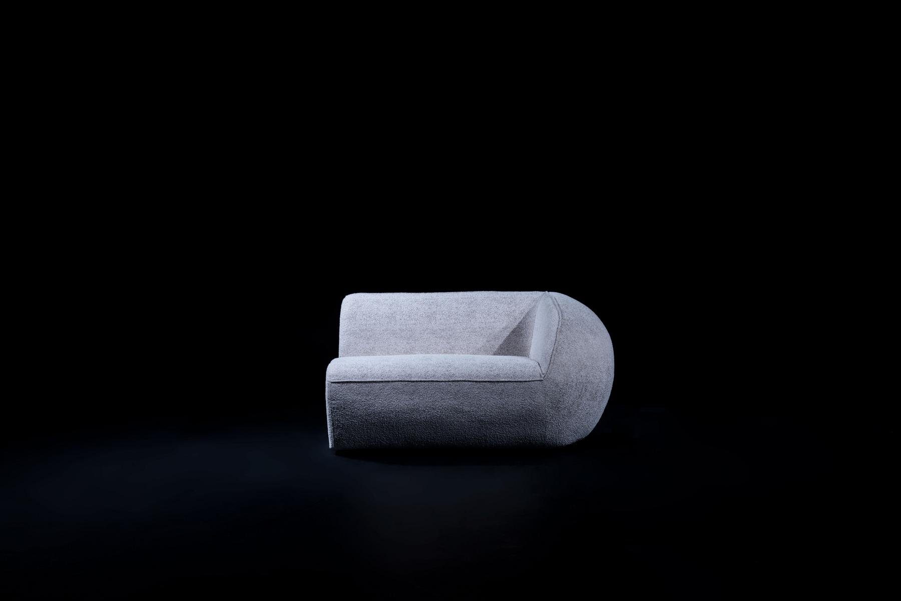 Europe Made JVmoebel in 2 Graues 4-Sitzer Moderne Couch, Luxus Couchen Sofa Teile, Textil Polster Möbel