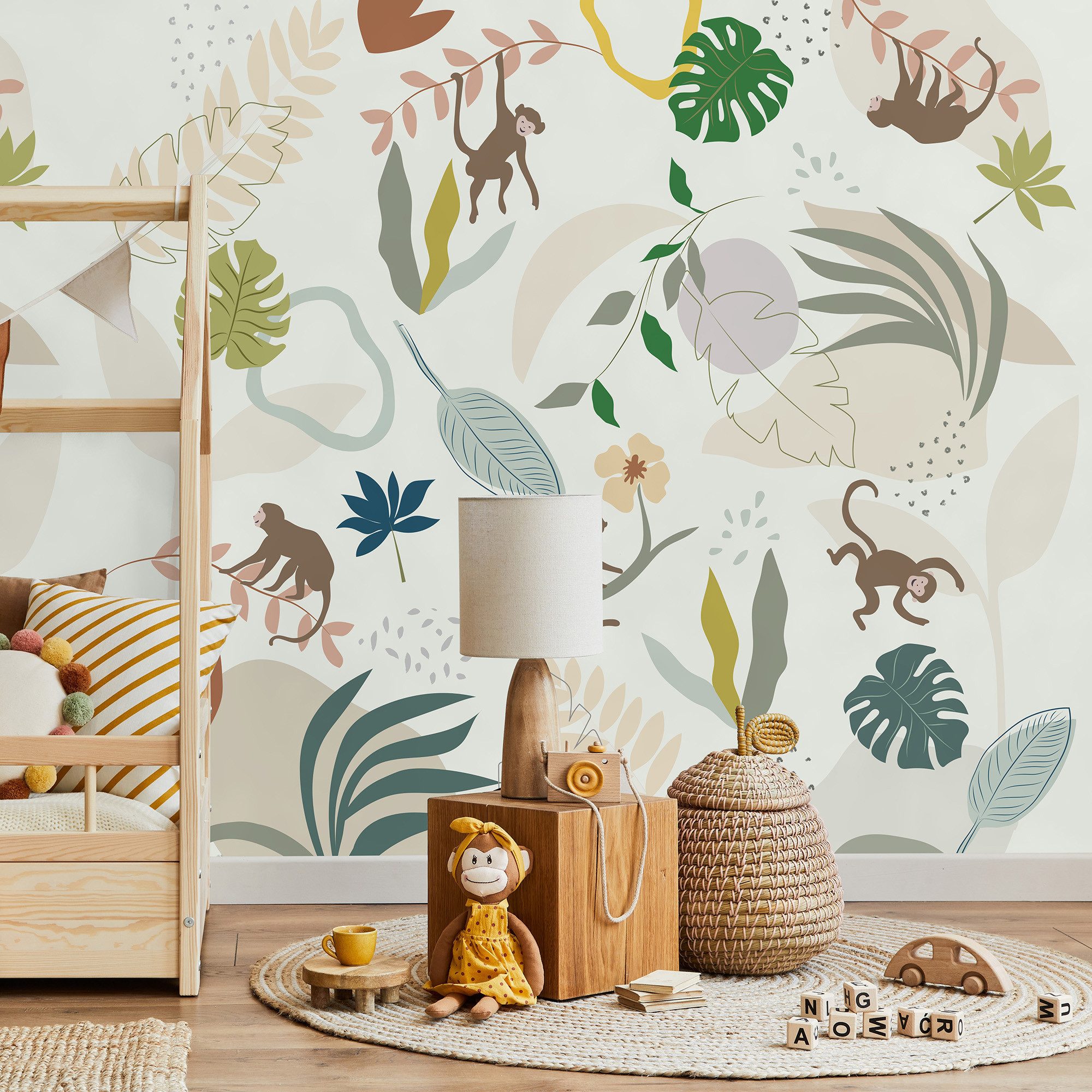 Rasch Vliestapete Monkey in Braun, Roomblush günstig online kaufen
