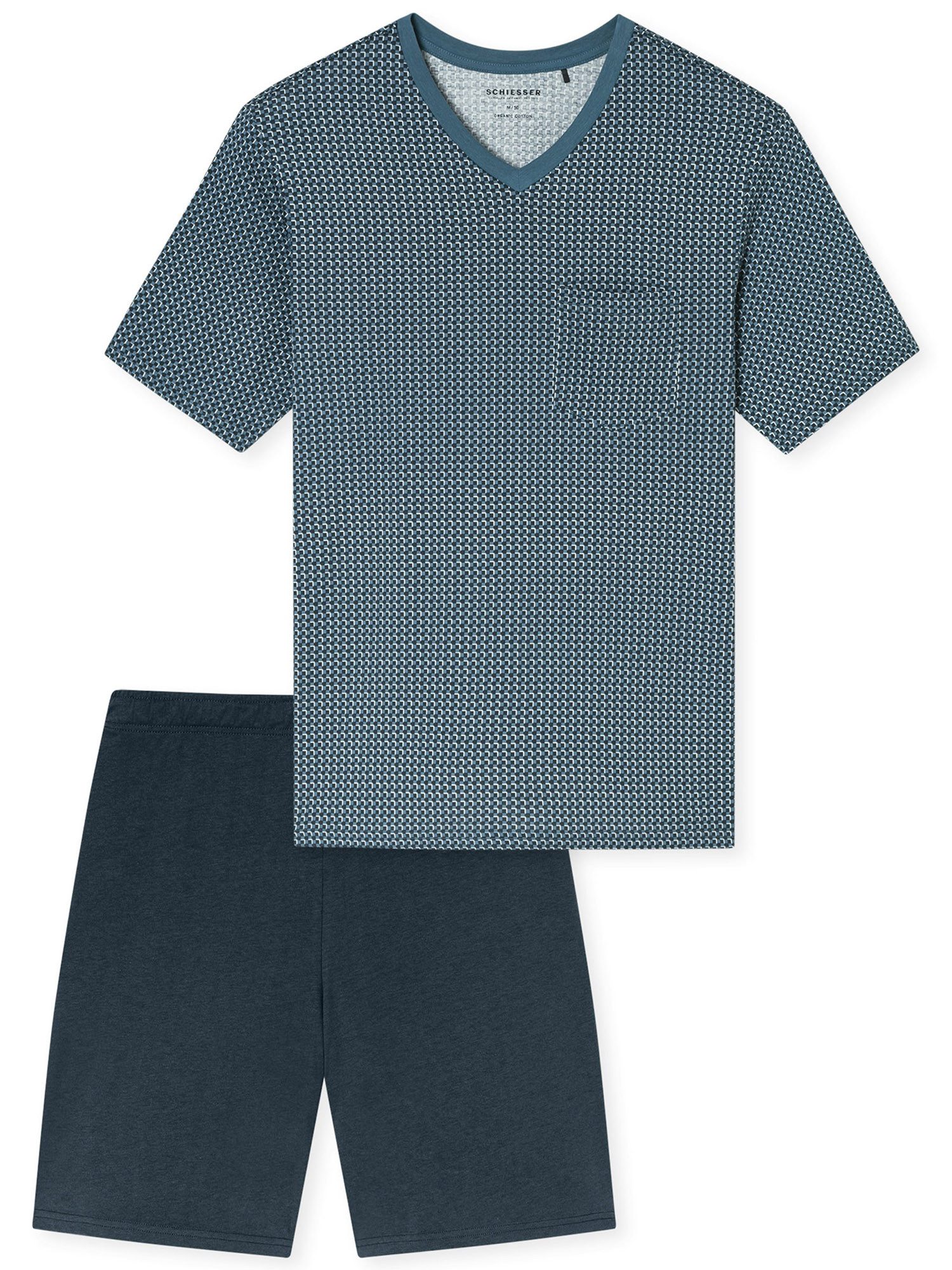 Schiesser Pyjama V-Ausschnitt - Comfort Nightwear günstig online kaufen