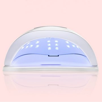 Retoo Lichthärtungsgerät 80W LED Lichthärtungsgerät UV-Nagel Lampe-Gel Nageltrockner Nagellampe, Nagellampe, Bedienungsanleitung in Deutsch, Originalverpackung., Vielseitigkeit, Hohe Leistung, Einzigartiges Design