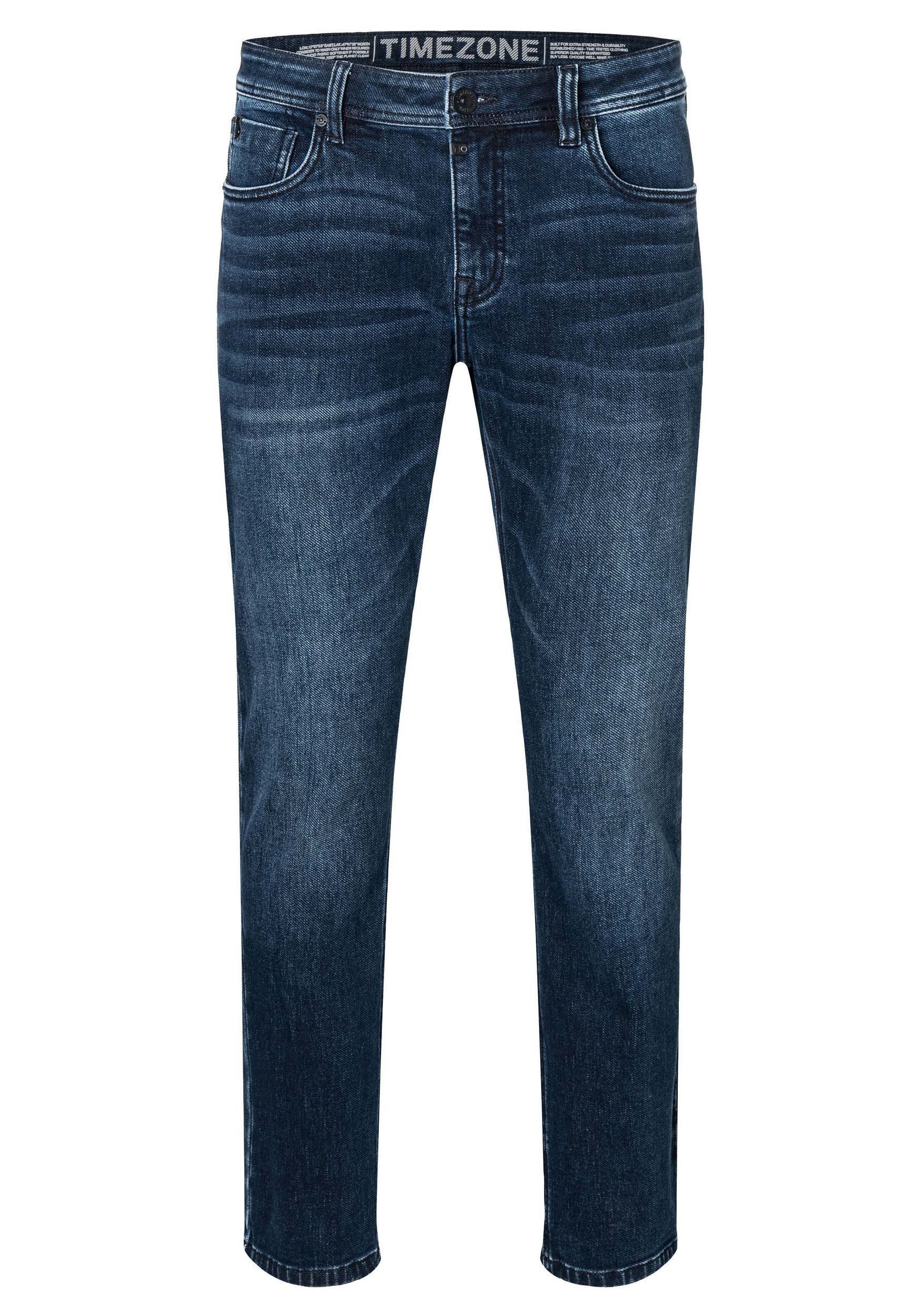 TIMEZONE Slim-fit-Jeans Jeans Slim Fit elastischer Denim Five-Pocket (1-tlg) Slim EduardoTZ