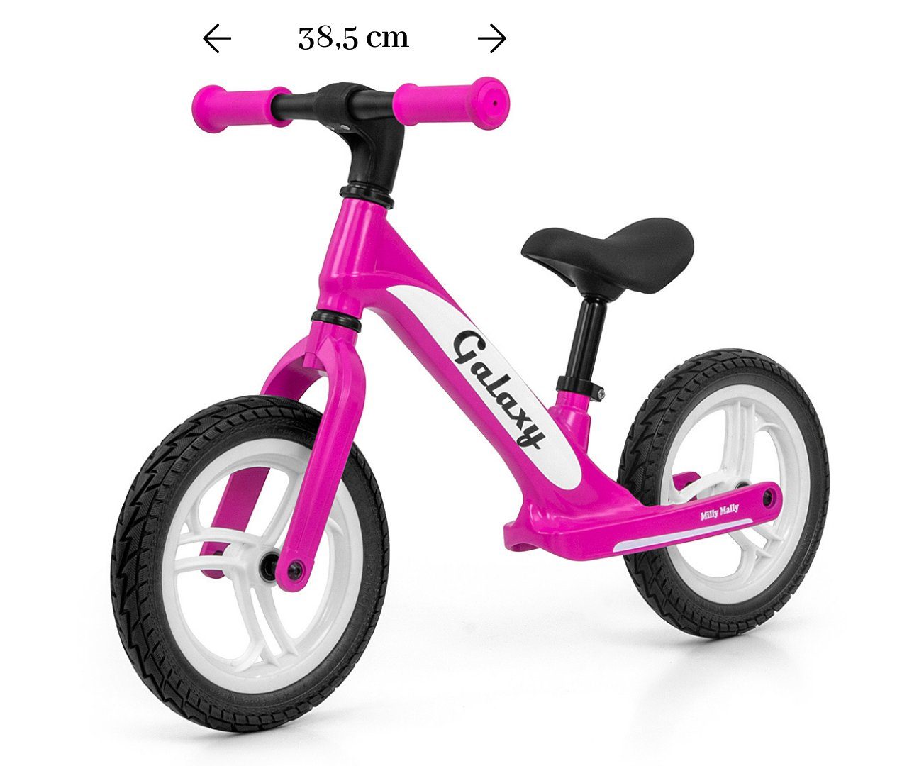 LeNoSa Laufrad Magnesium 12 und für • • pink Mädchen - Bike • Jungen • Lauflernrad Kinder Balance Alter Zoll 3