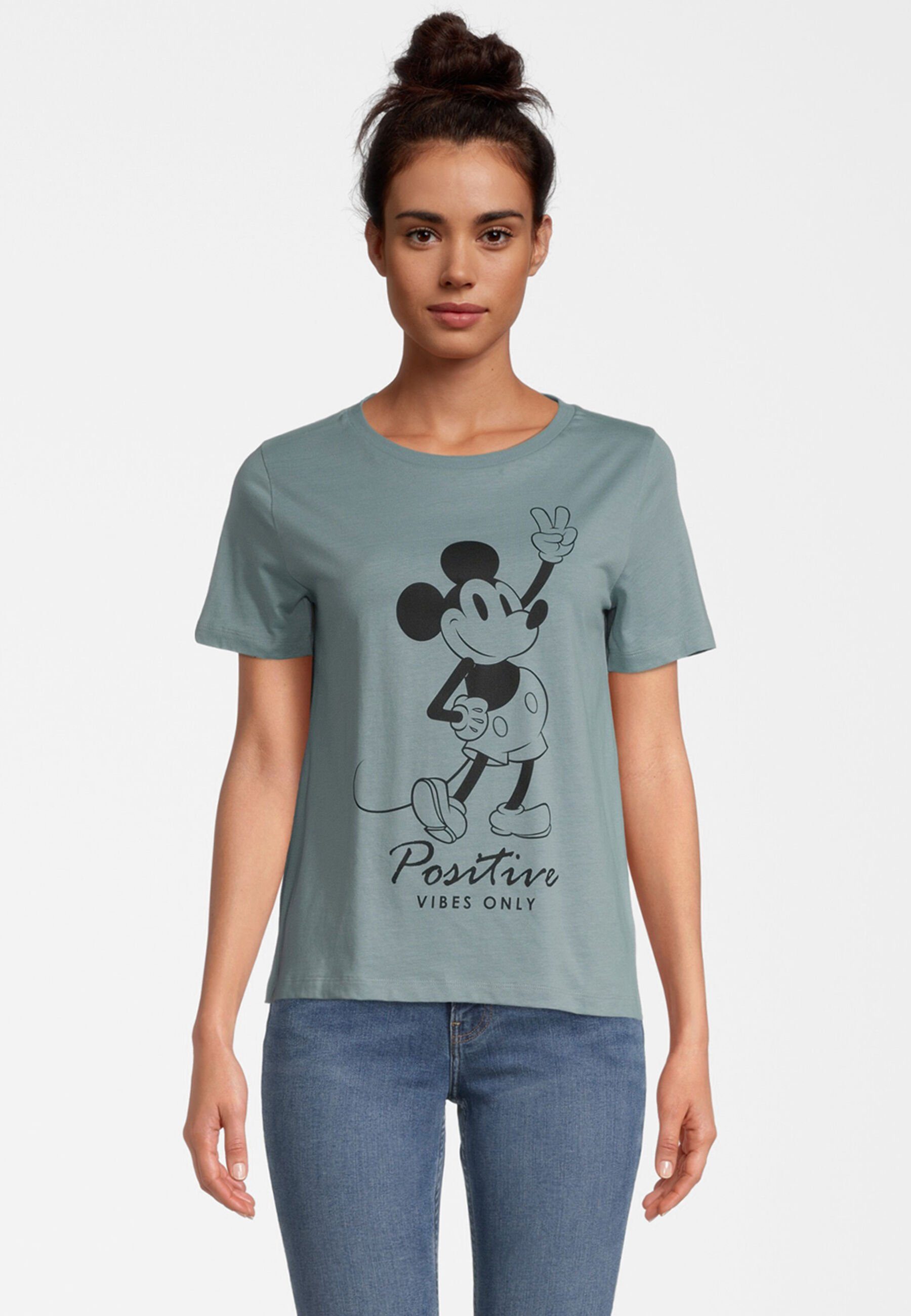 COURSE Print-Shirt Mickey Mouse Positive Vibes