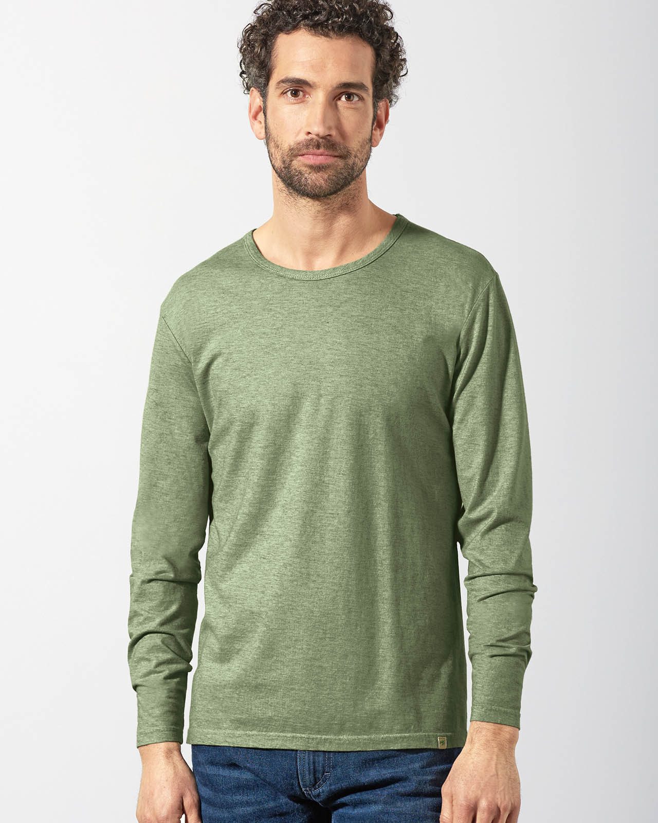 HempAge Langarmshirt Langarmshirt Herren mit Yakwolle Hanf/Biobaumwolle Normal Fit