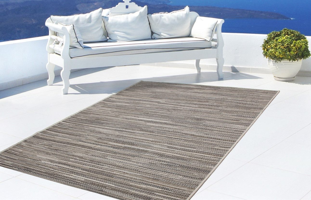 LALEE Teppich Sunset 600, rechteckig, Höhe: 7 mm, In- und Outdoor geeignet, Wohnzimmer