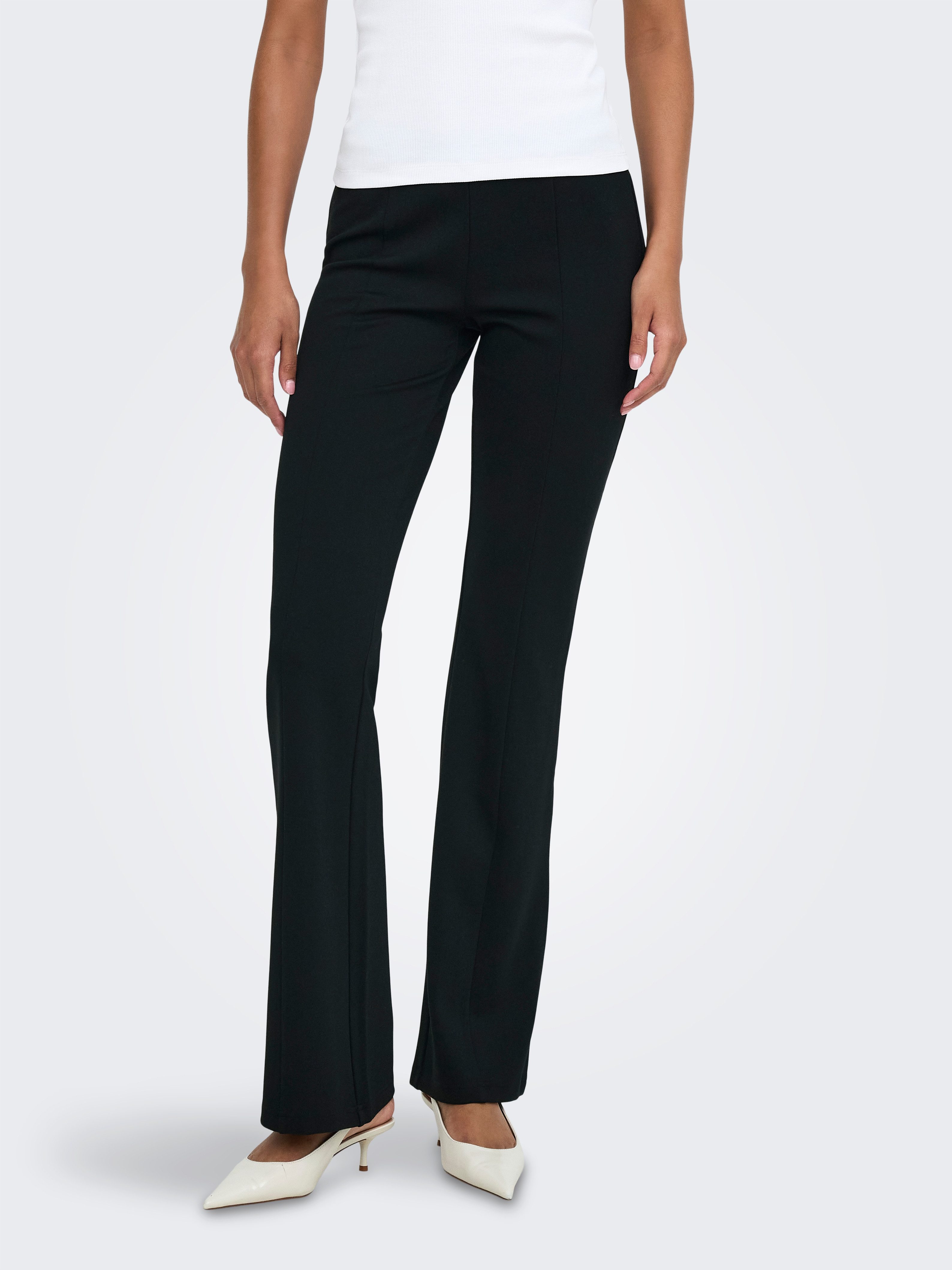 ONLY Bootcuthose ONLPAIGE MW CUT FLARED PANT CC PNT Viskosemischung, bootcut fit
