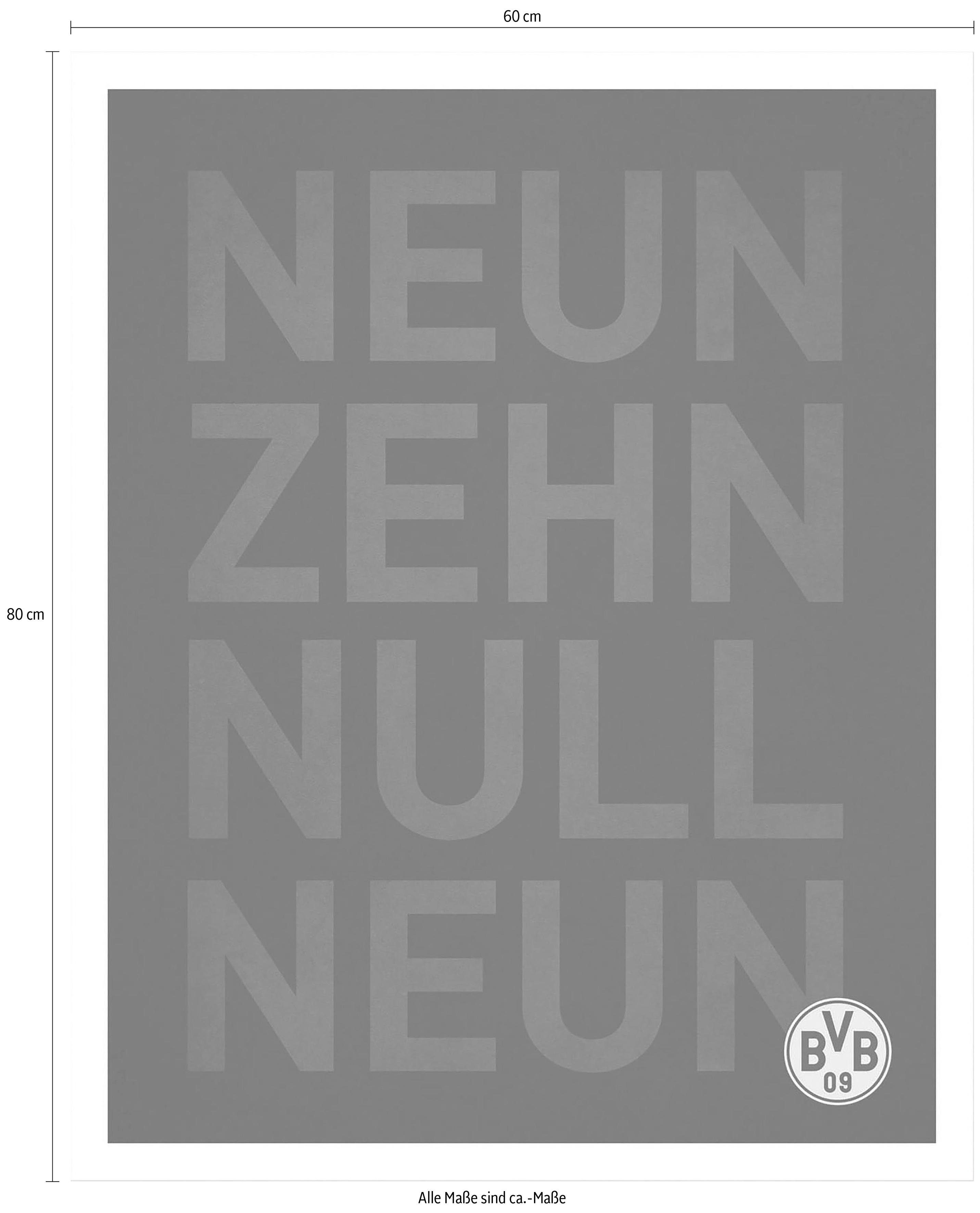 Wall-Art Poster BVB Neun Zehn Null Neun, Poster, Wandbild, Bild, Wandposter