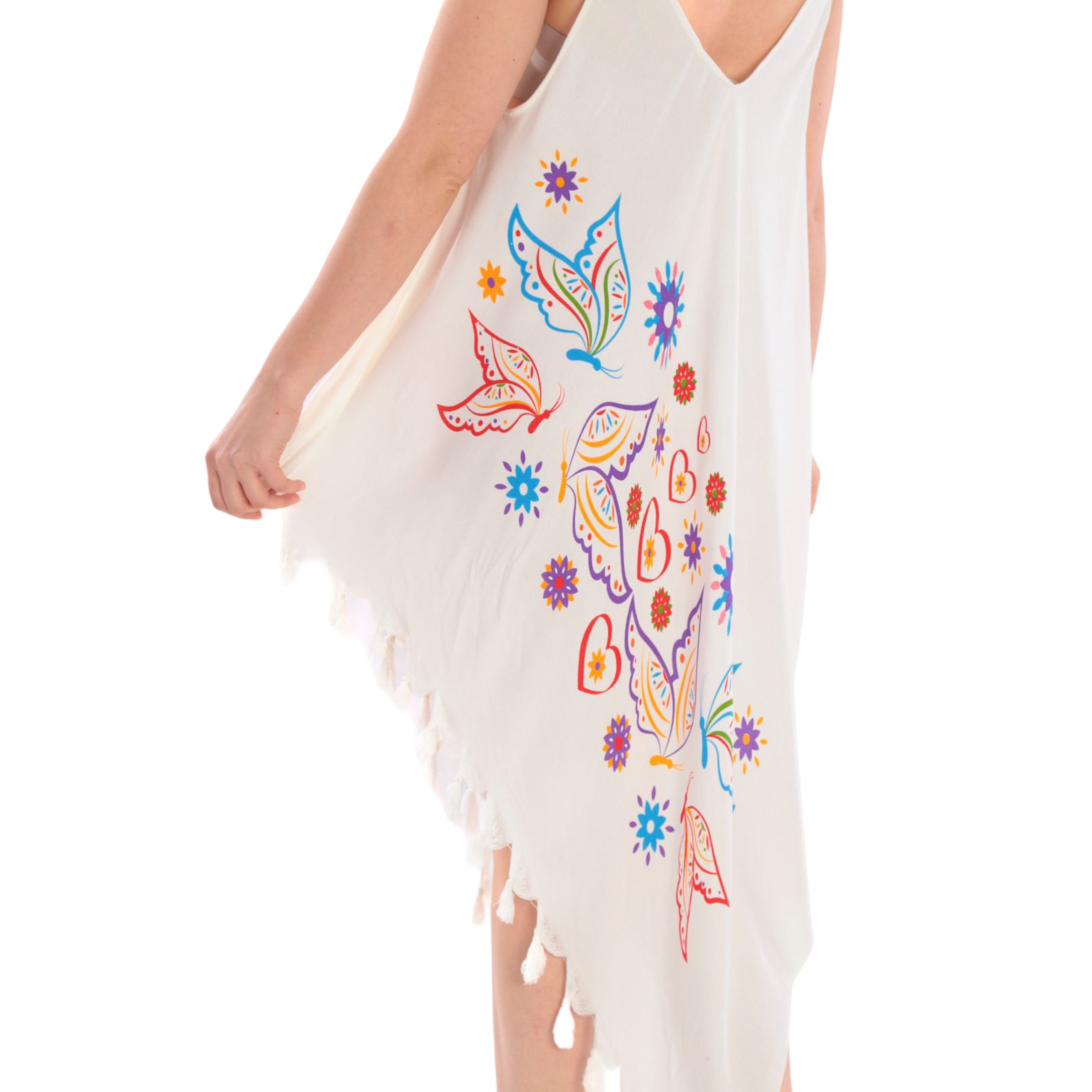 herémood Strandkleid Strandkleid Damen Sommerbreeze Komfort und Raffinesse Unisize Leicht