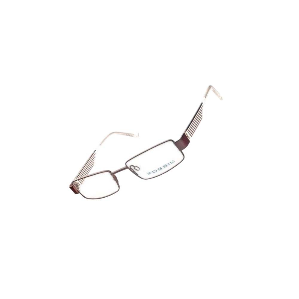 Fossil Brillengestell Korrektionsfassung Brille Metall Braun 49/18/140 - OF1119200, Metall und Kunststoff
