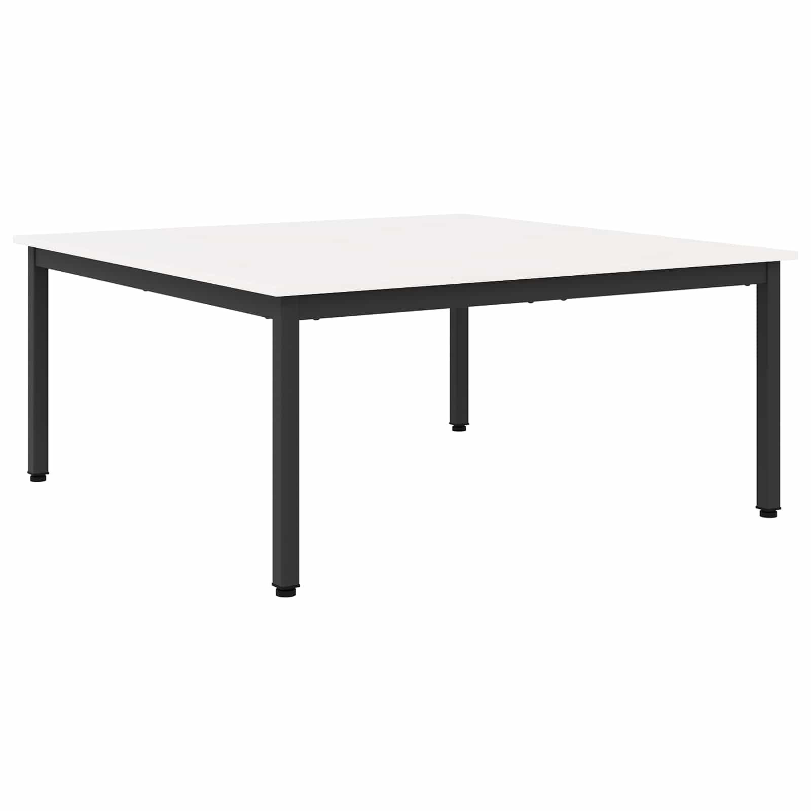 vidaXL Couchtisch Couchtisch Weiß 100 x 100 x 45 cm Massives Kiefernholz (1-St)