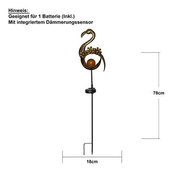 STAR TRADING LED Dekolicht Melilla Bird, Star Trading Solar Wegeleuchte Melilla Bird