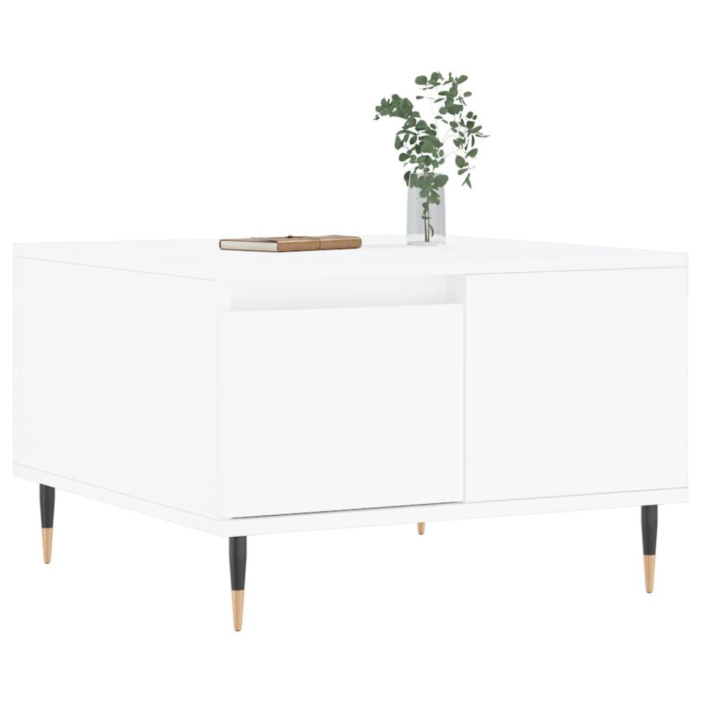 vidaXL Couchtisch Couchtisch Weiß 55x55x36,5 cm günstig online kaufen