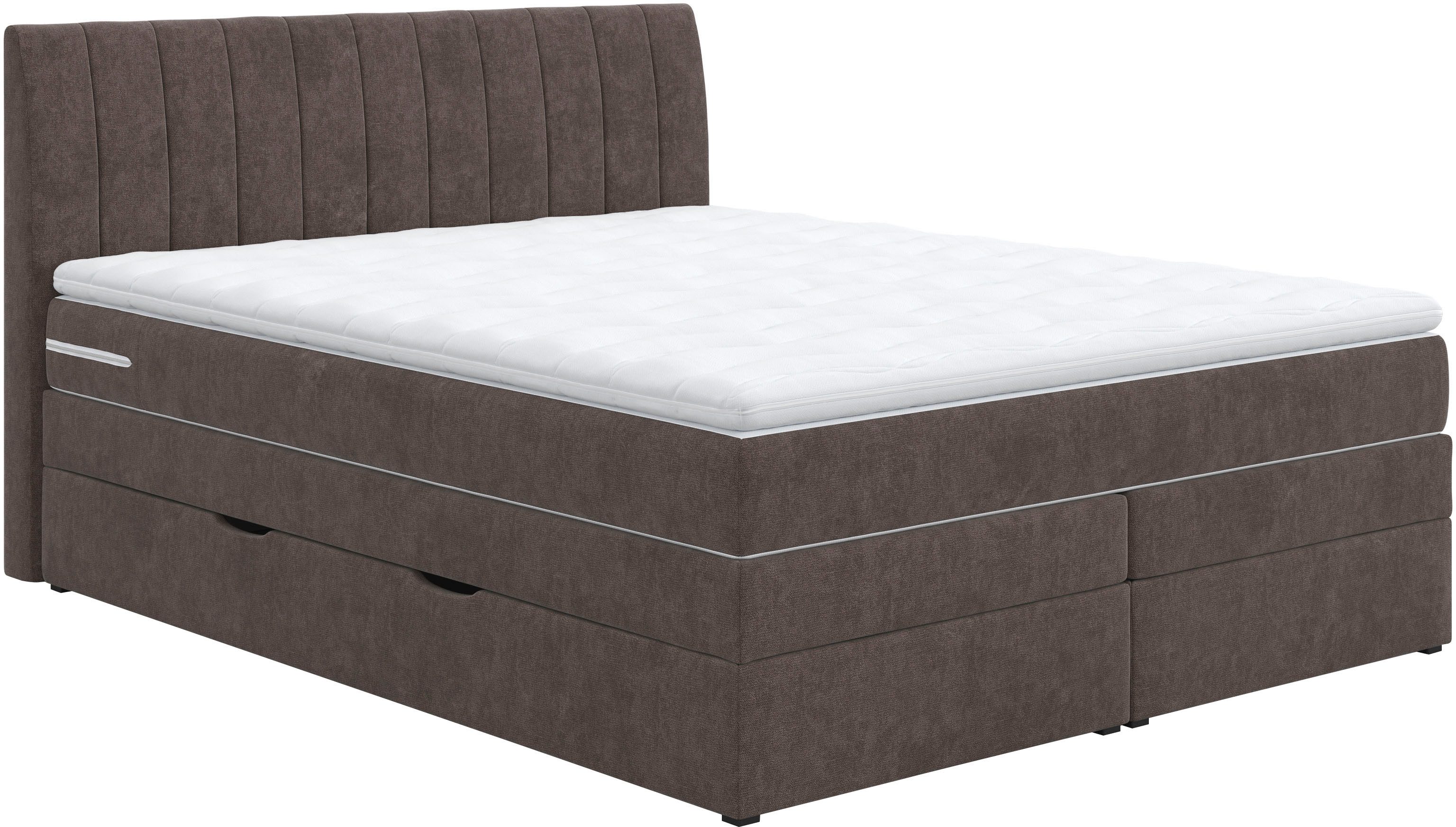 Boxspringbett Shark inkl. Bettkasten und Topper